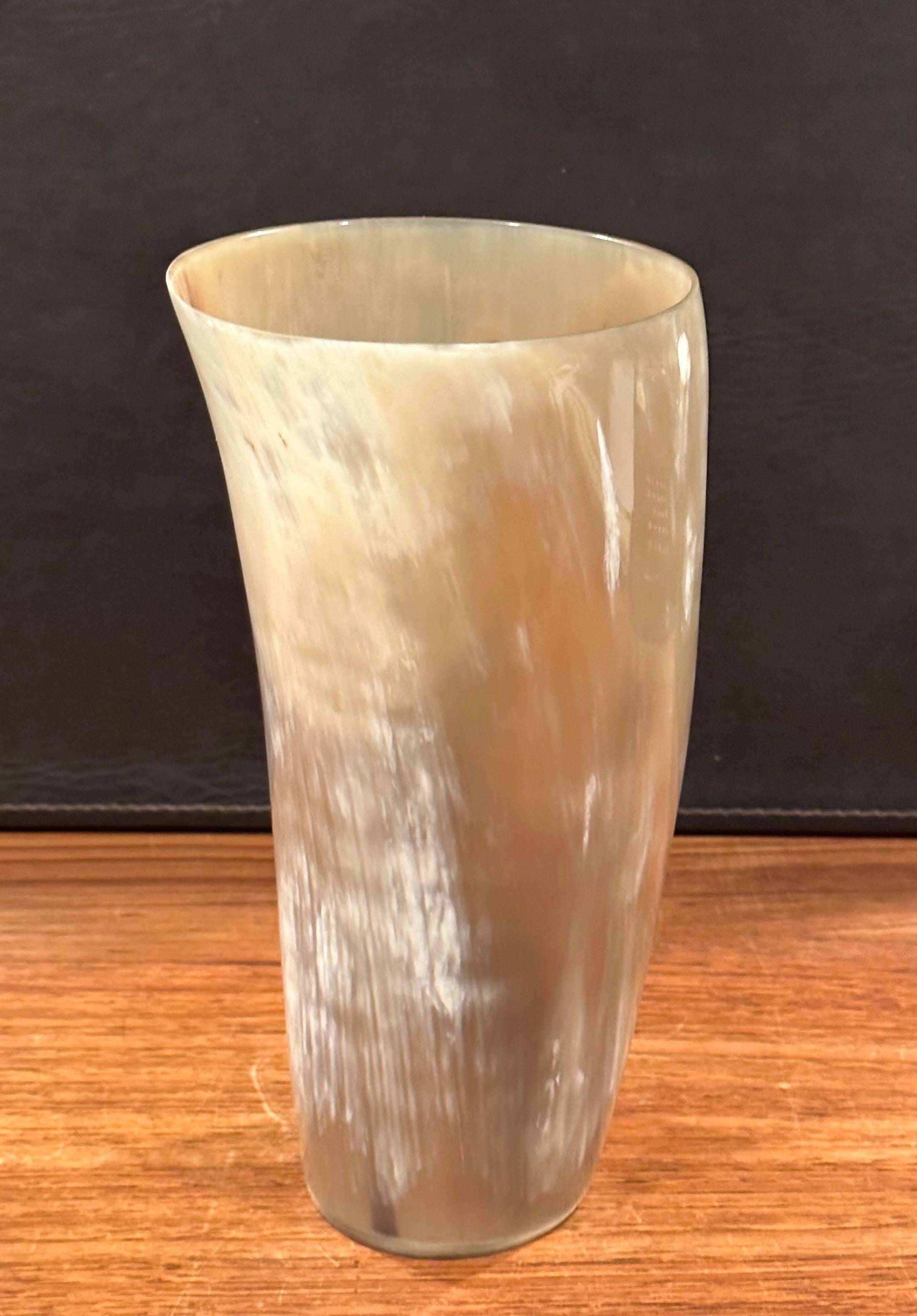 Tall Horn Vase by Arcahorn of Italy For Sale 3