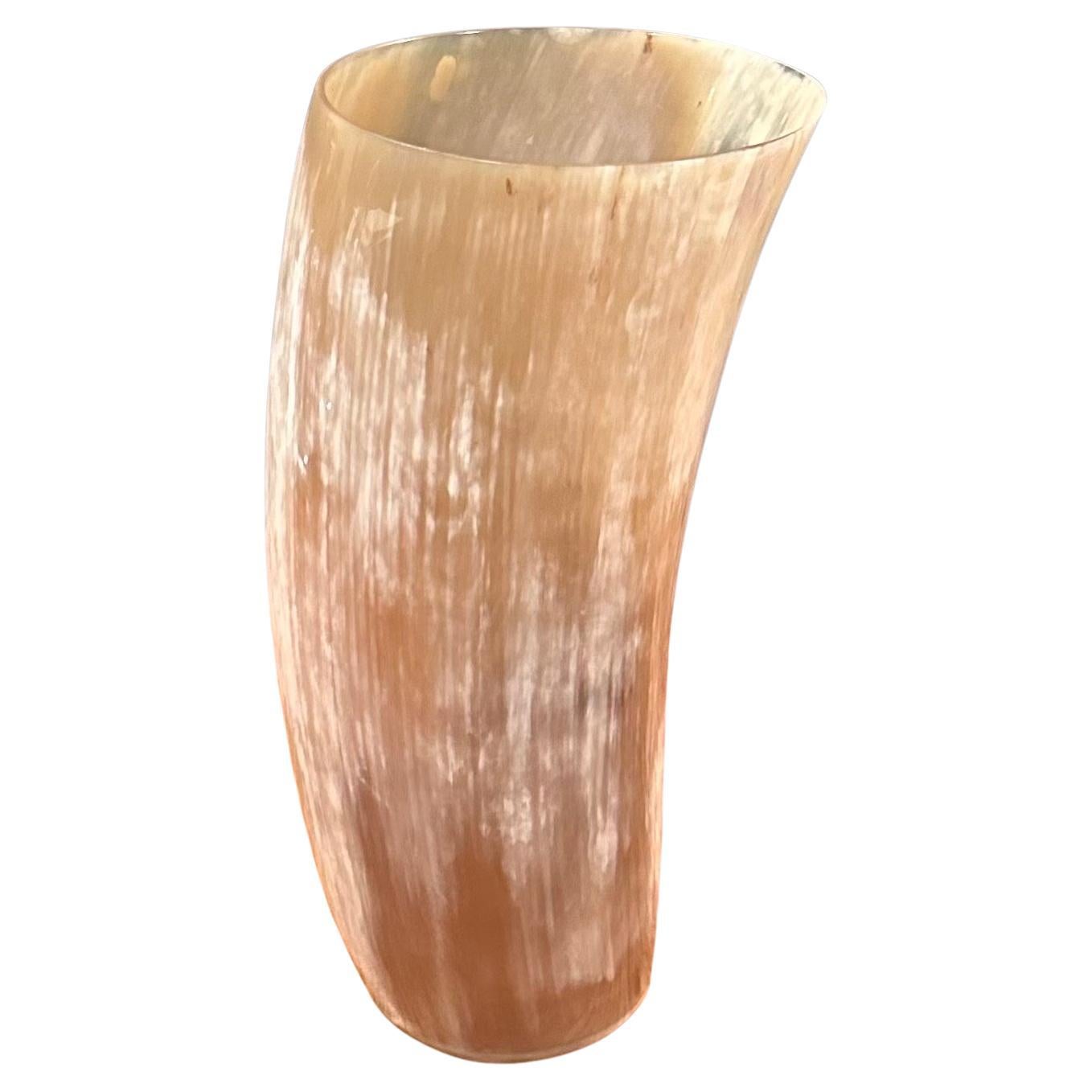 Tall Horn Vase by Arcahorn of Italy For Sale