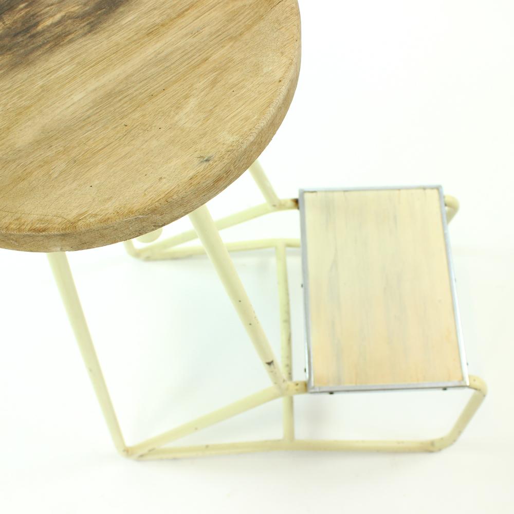 Tall Industrial Bar Stool/Chair, Czechoslovakia, circa 1960s For Sale 6