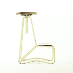 Tall Industrial Bar Stool/Chair, Czechoslovakia, circa 1960s