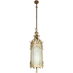 Tall Iron Theater Light with Filigree