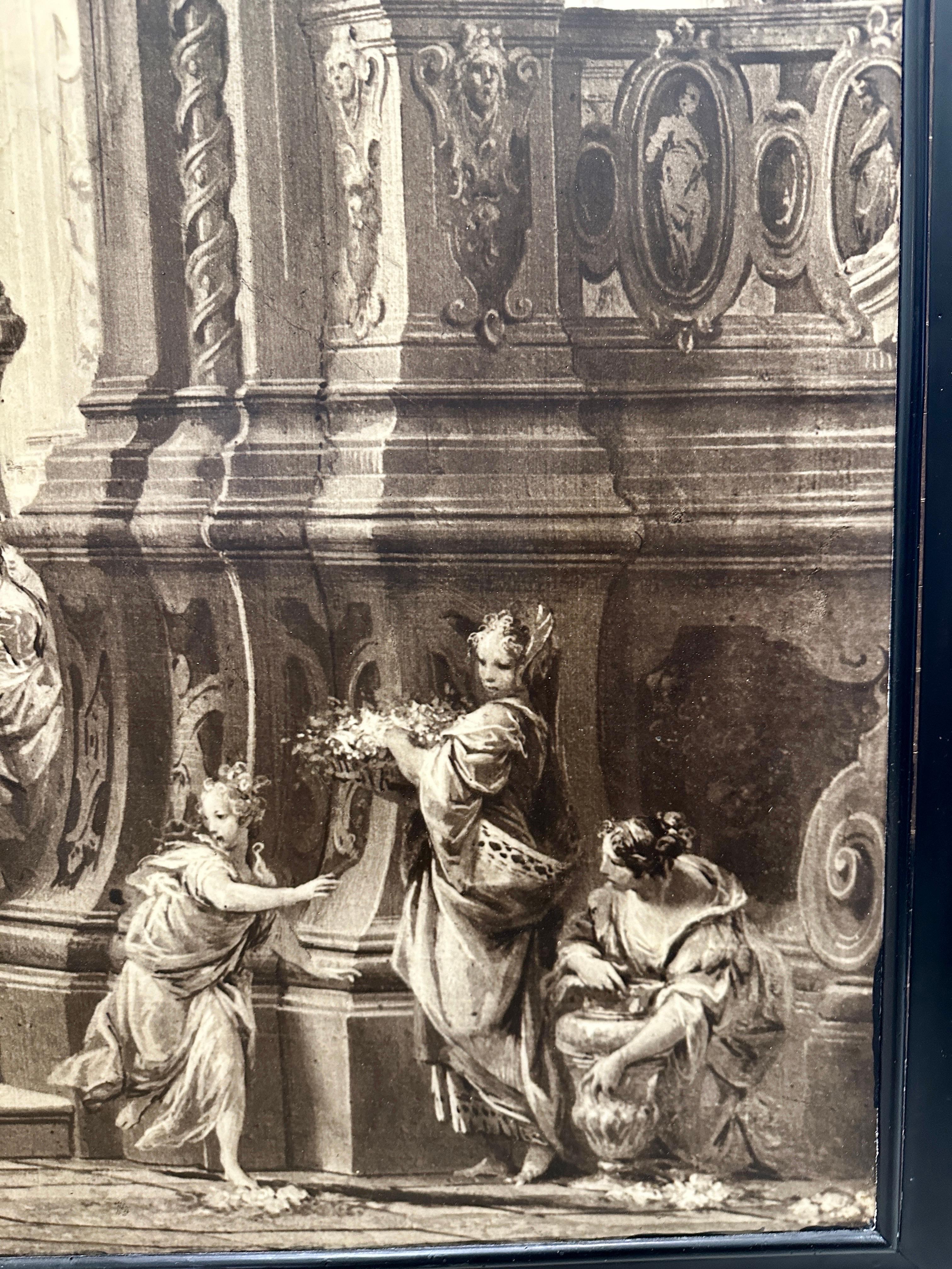 Grand meuble italien avec portes frontales imprimées de photographies en vente 5