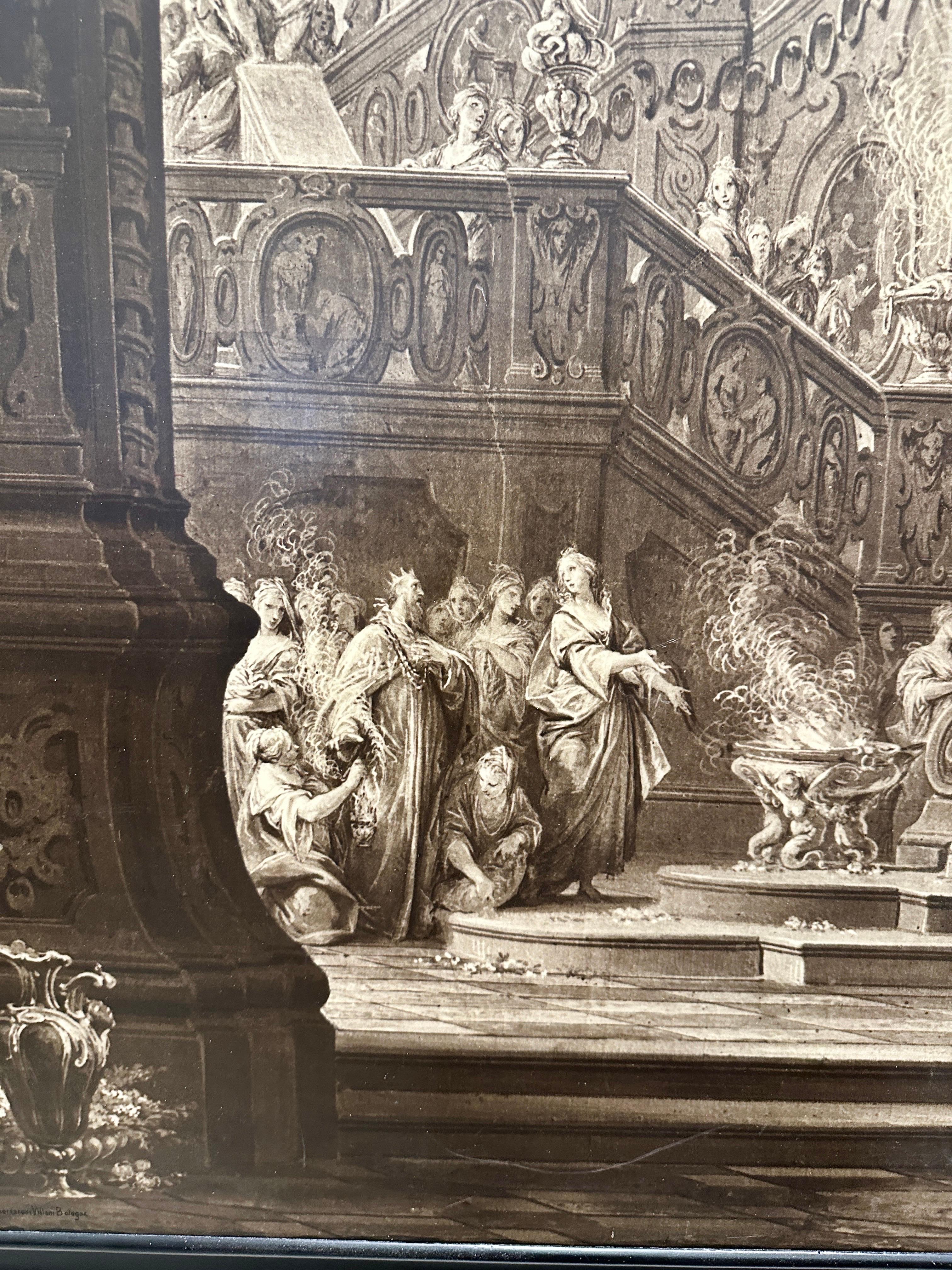 Grand meuble italien avec portes frontales imprimées de photographies en vente 9