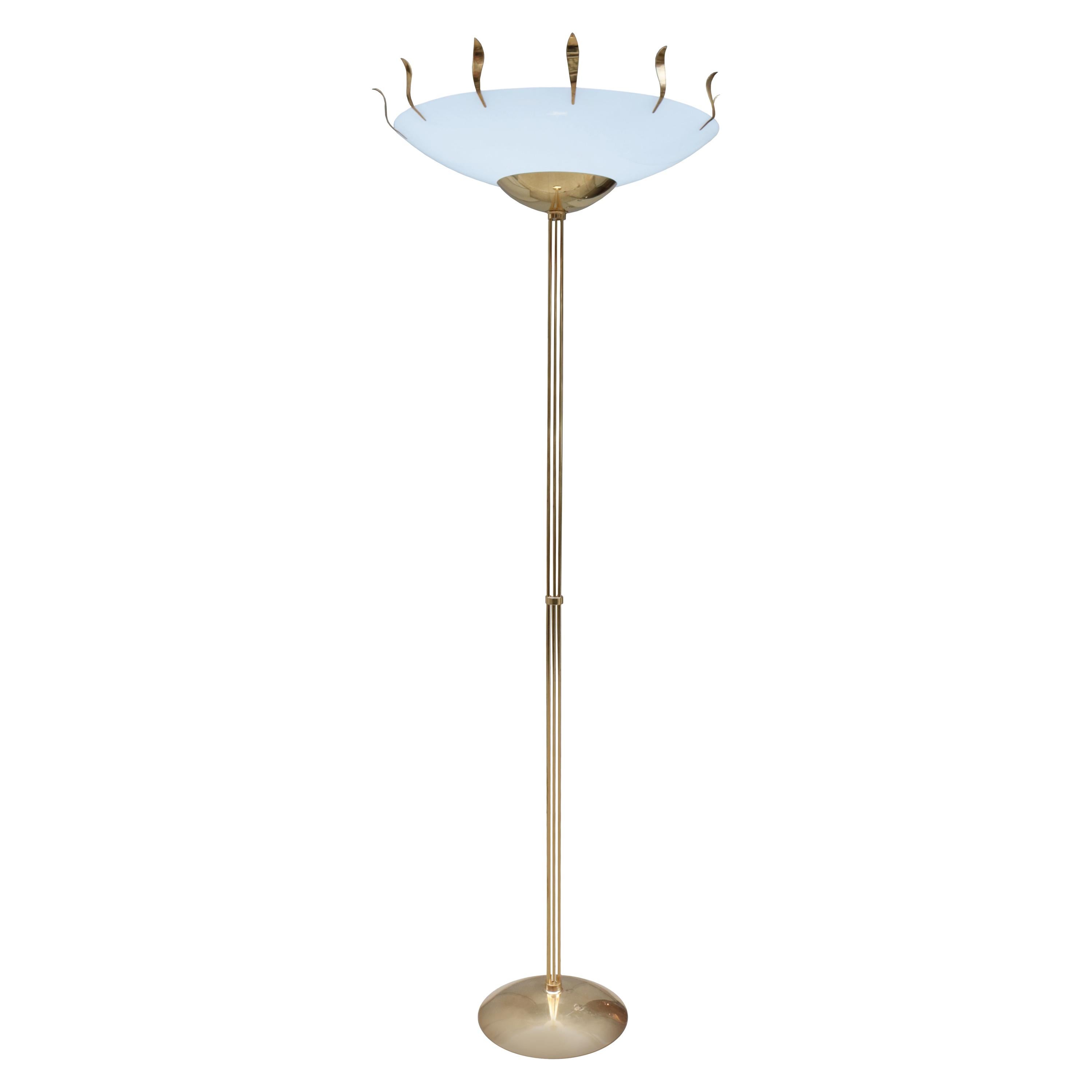 Tall Italian Mid-Century Floor Lamp