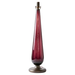 Tall Italian Murano Table Lamp