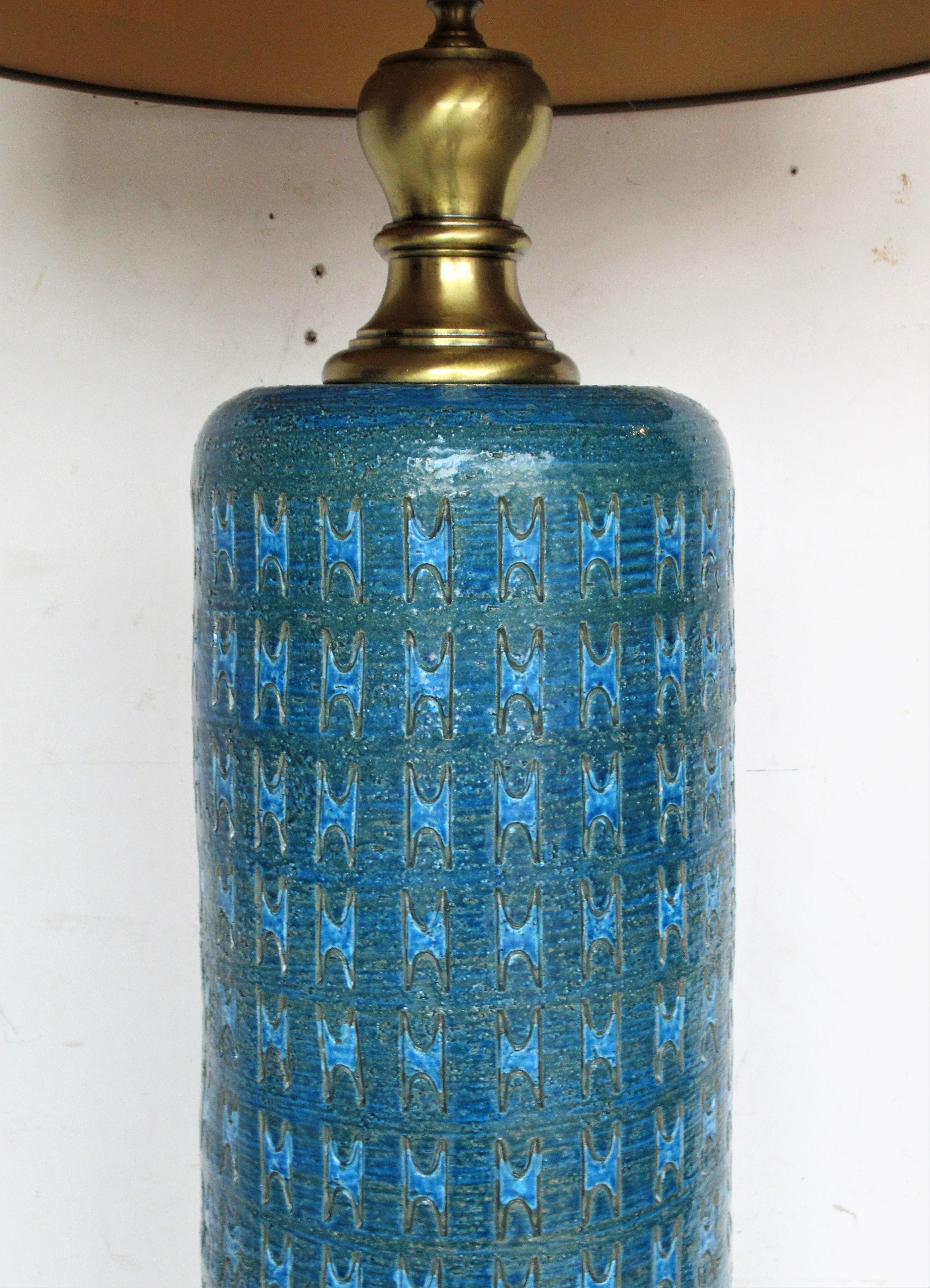 tall blue table lamps