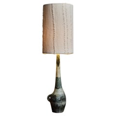 Große Jacques Blin Keramik-Tischlampe