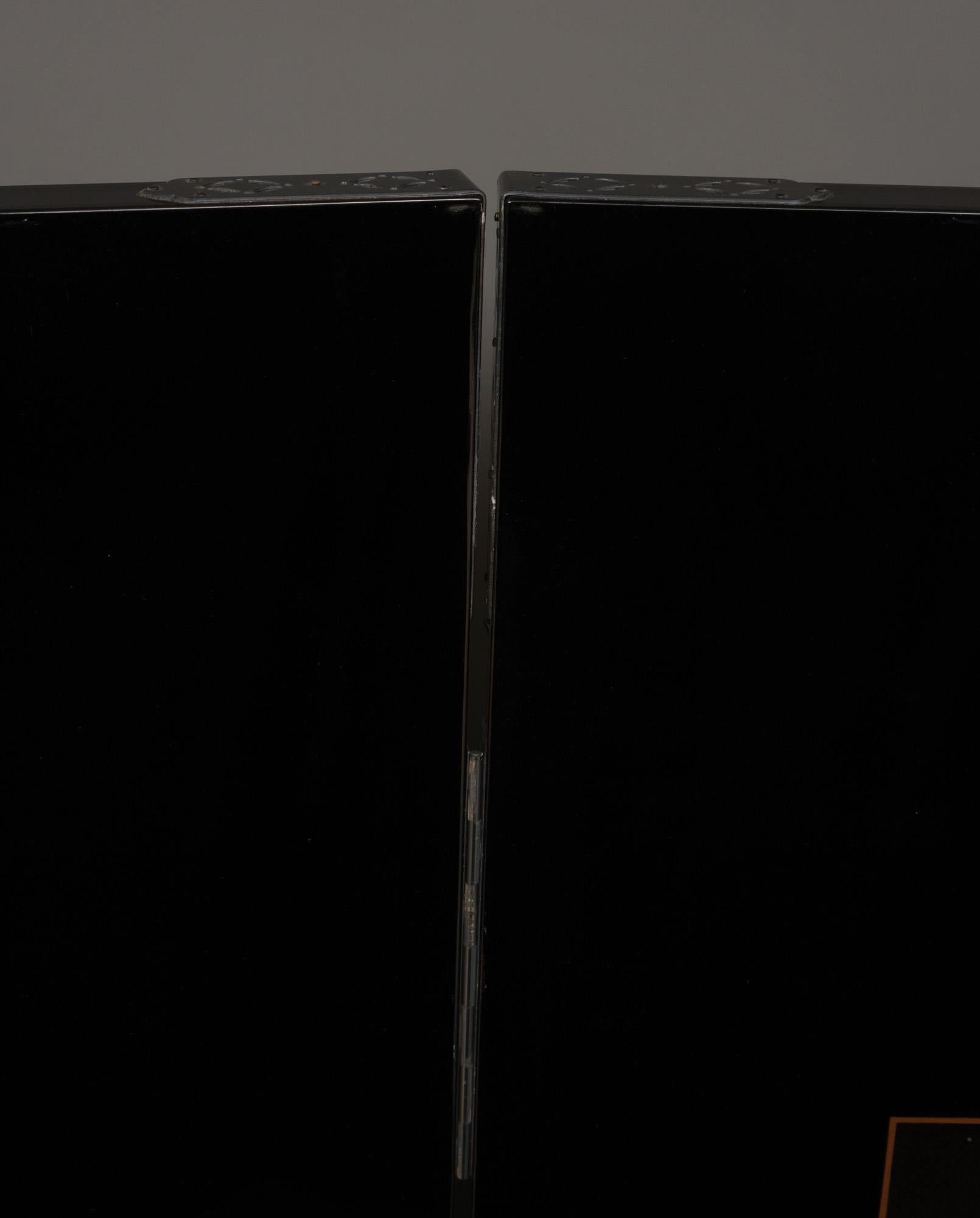 Tall, Japanese lacquer byôbu 屏風 (folding screen) by Mitsuo Takana 高名光夫 (1956) 7