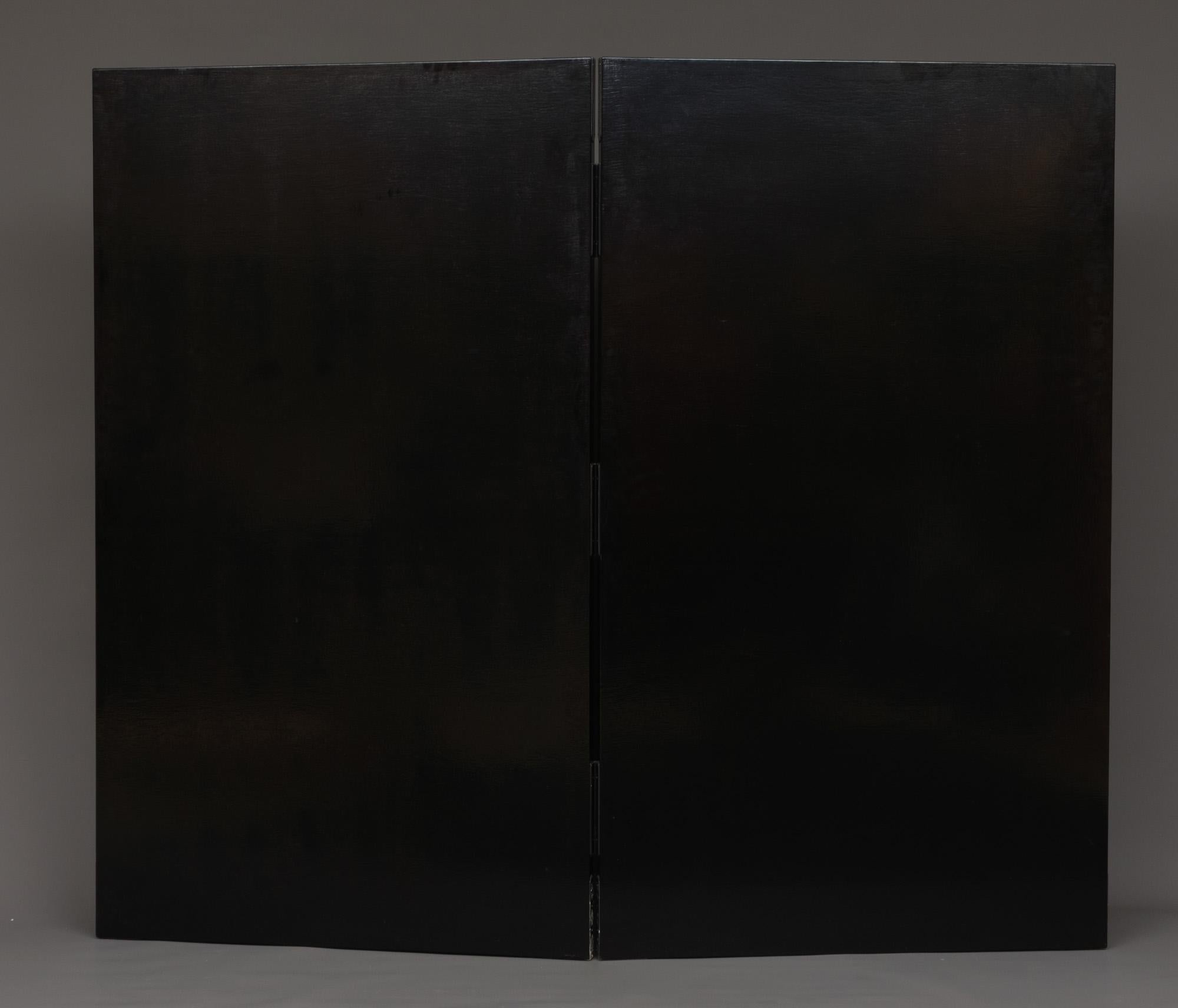 Tall, Japanese lacquer byôbu 屏風 (folding screen) by Mitsuo Takana 高名光夫 (1956) 8