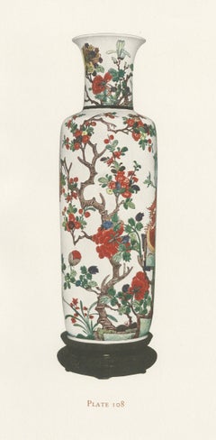 Tall Kang-he Vase with Feng Huang and Peonies, Gorer Plate 1911