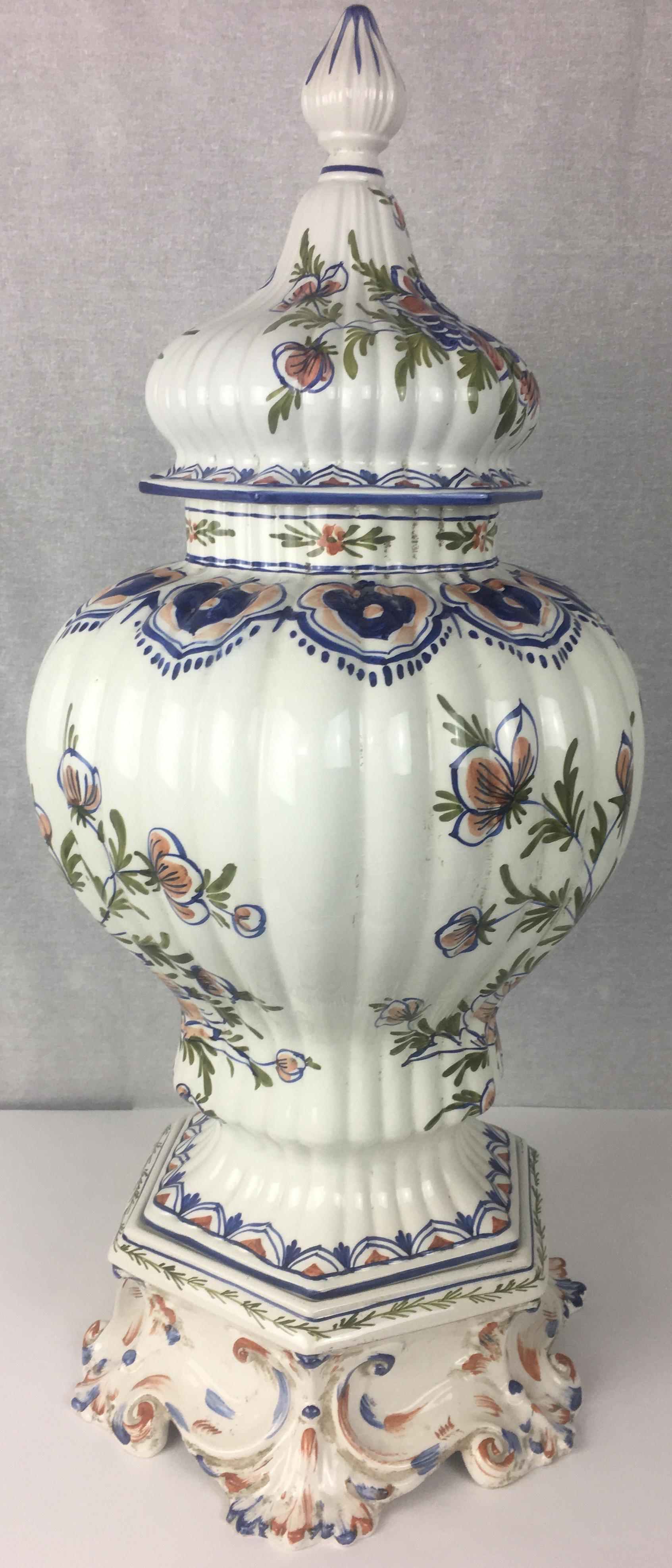 Late 19th Century French Faience Centerpiece For Sale 9