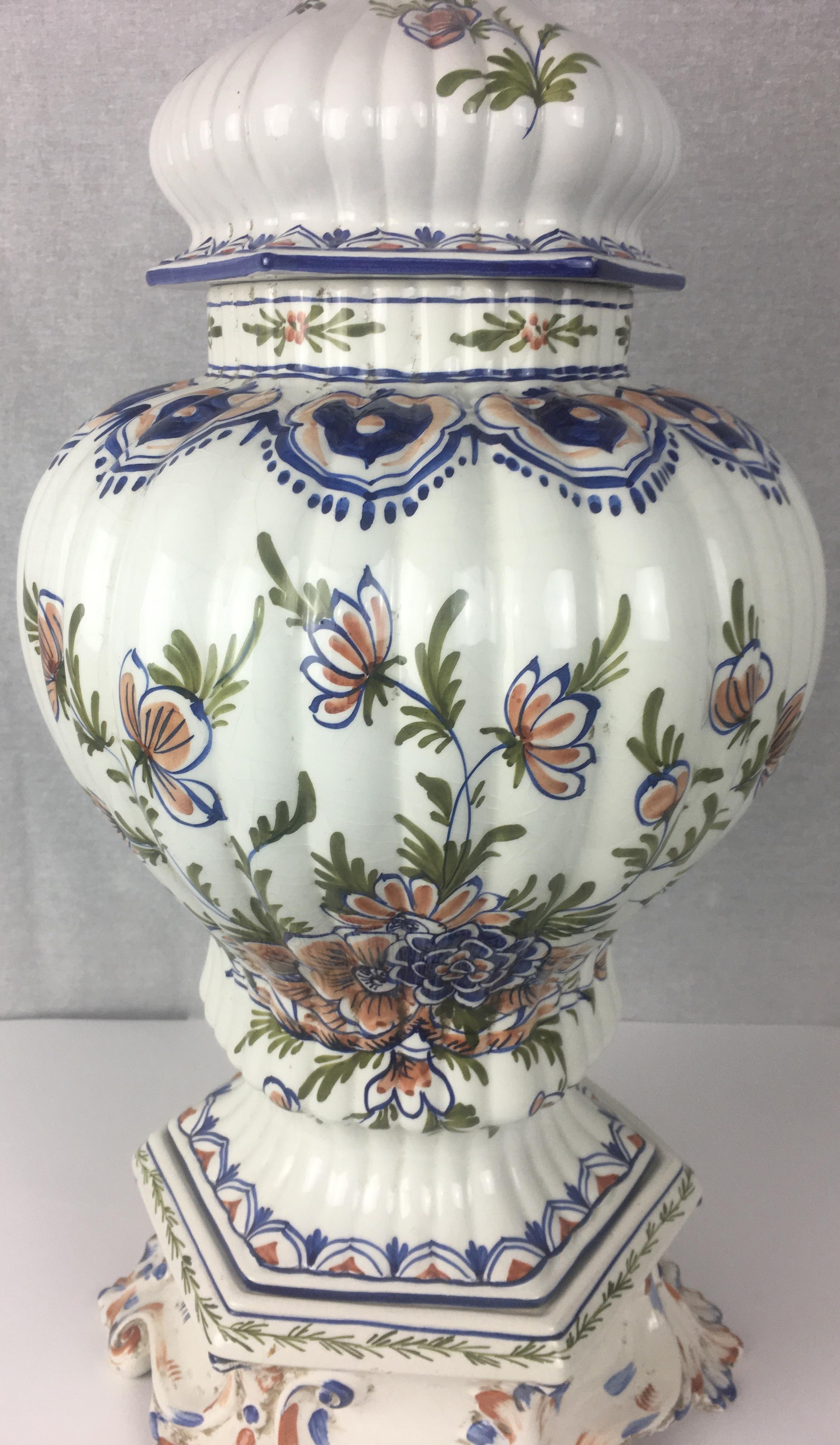 Late 19th Century French Faience Centerpiece For Sale 1