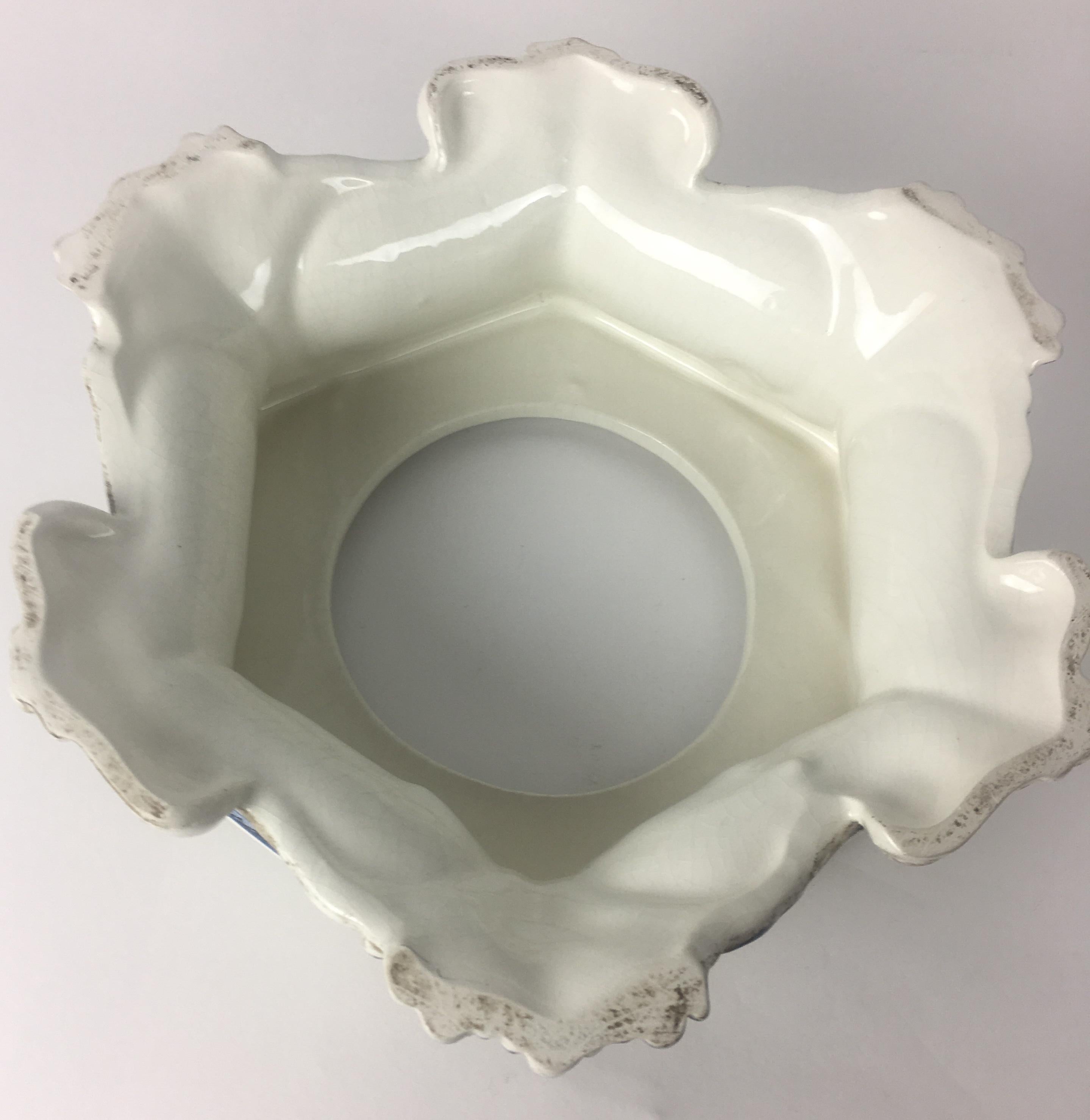 Centrotavola in maiolica francese della fine del XIX secolo in vendita 2