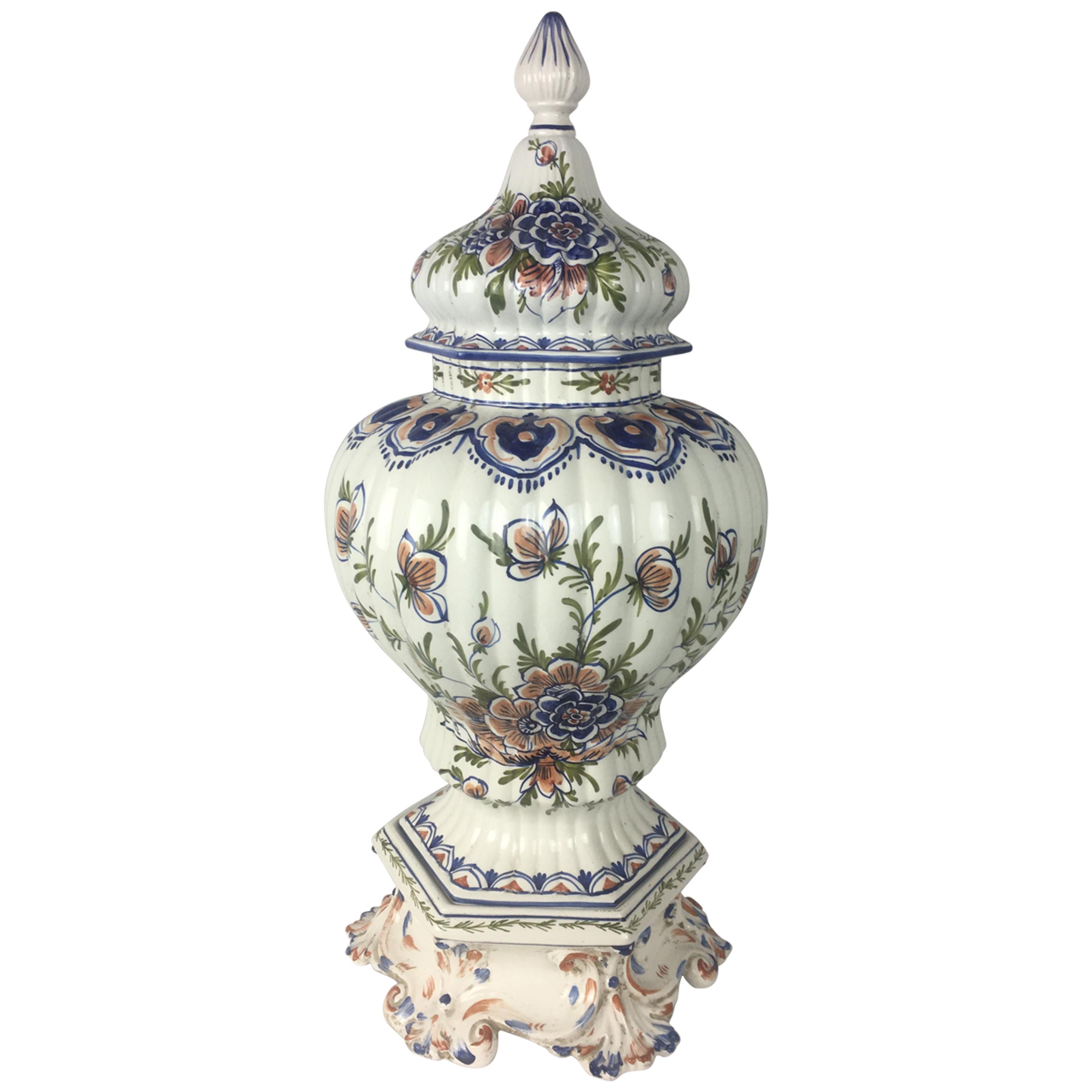 Late 19th Century French Faience Centerpiece For Sale