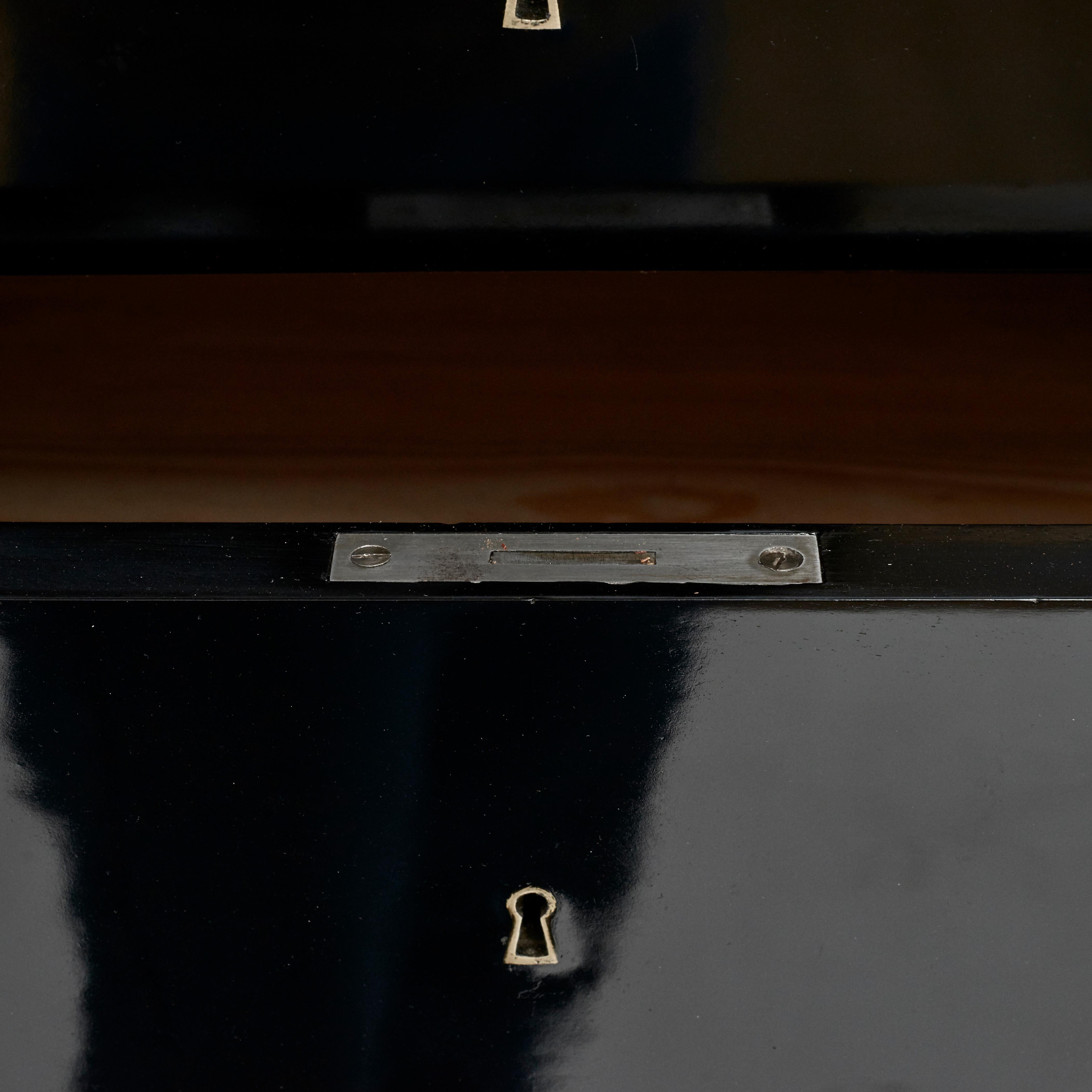 Tall Late Empire Ebonized Chest of Drawers 3