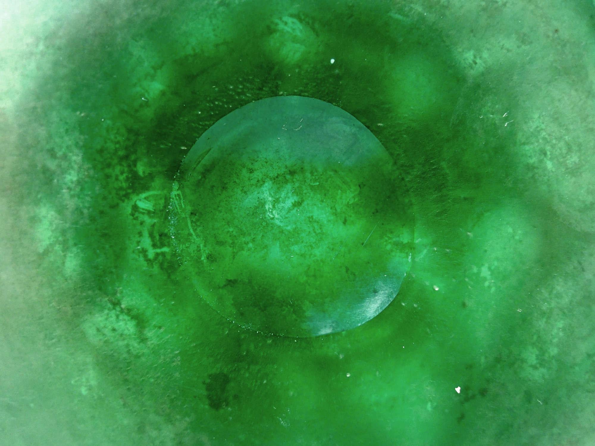 Tall Loetz Art Nouveau Green Vase with Alvin Silver Overlay For Sale 5