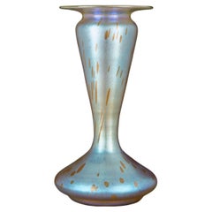 Antique Tall Loetz Candia Astraea Signed Vase