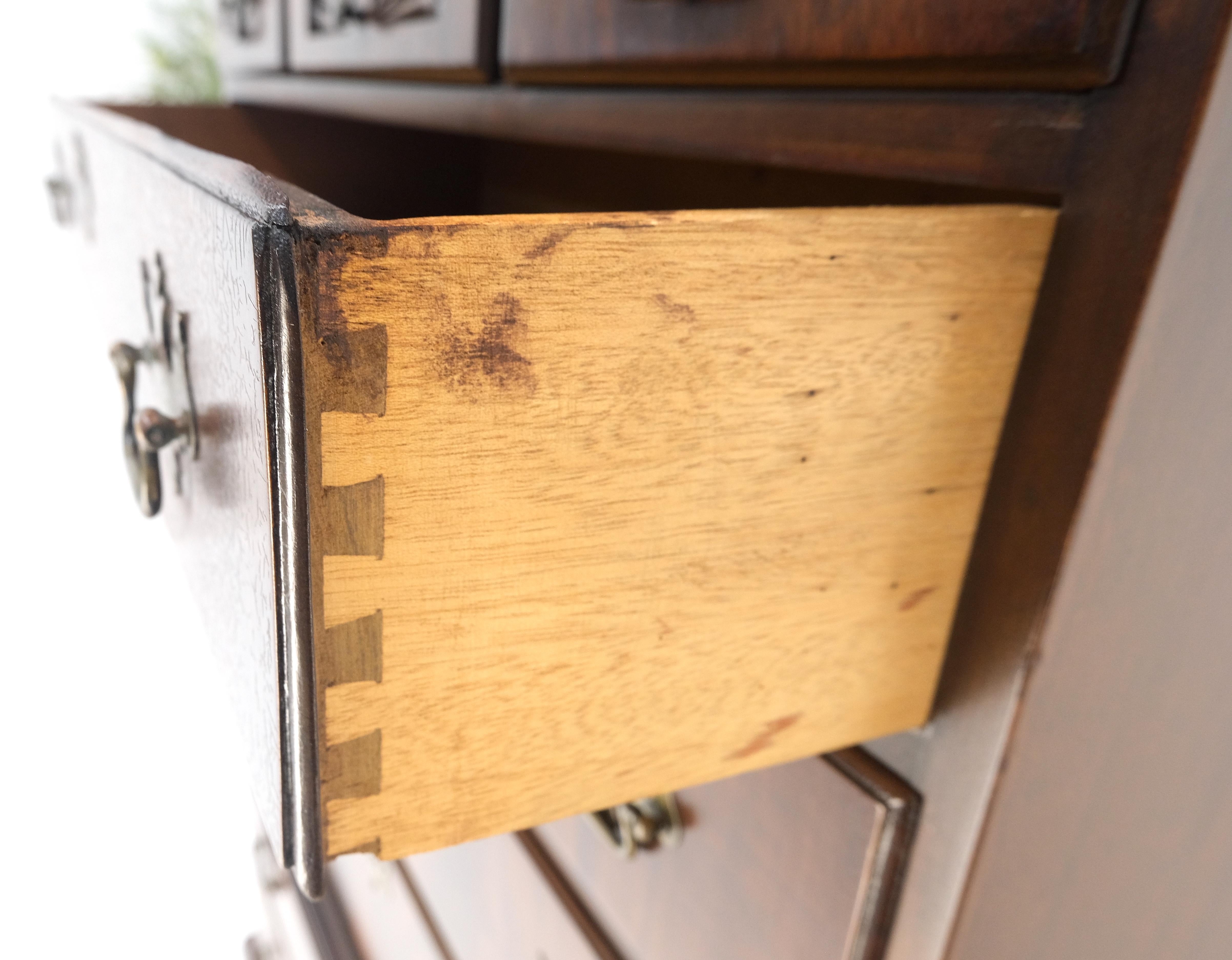 Tall Mahogany Highboy Chippendale Style Queen Ann Legs 11 Drawers Dresser Chest 6