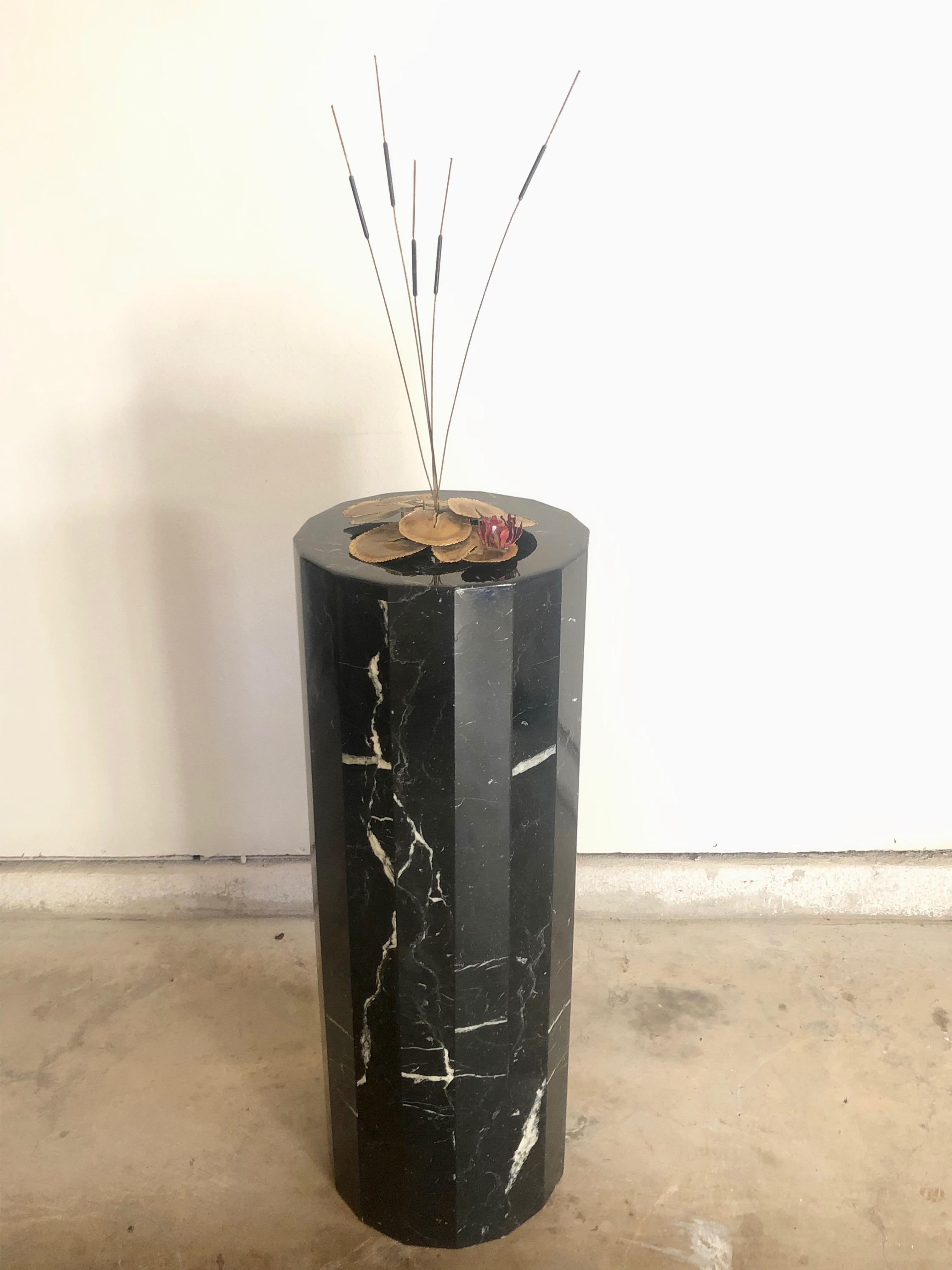 Modern Tall Marble Pedestal