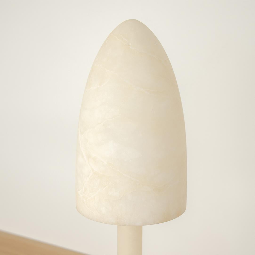 Tall Marble Table Lamp In Good Condition In Los Angeles, CA