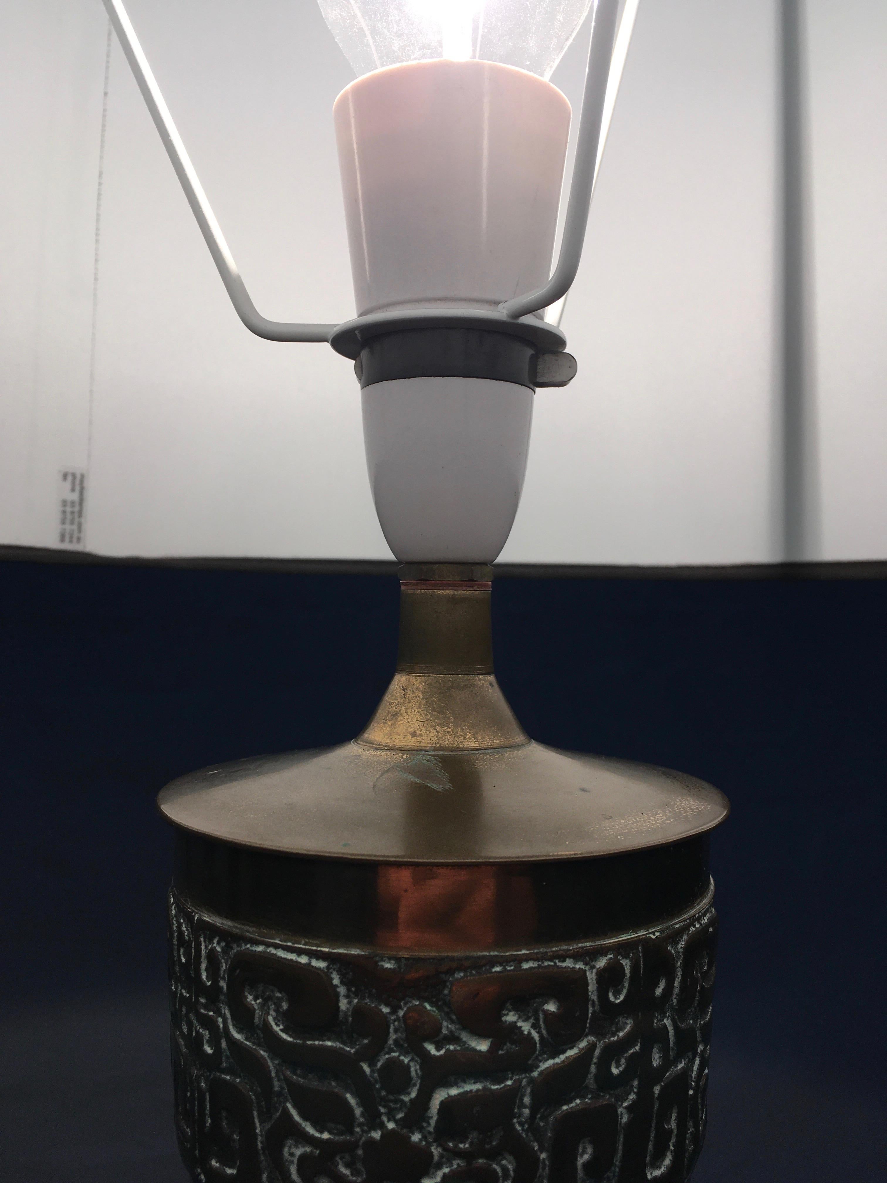 Tall Marbro Brass Lamp, 1960s  7