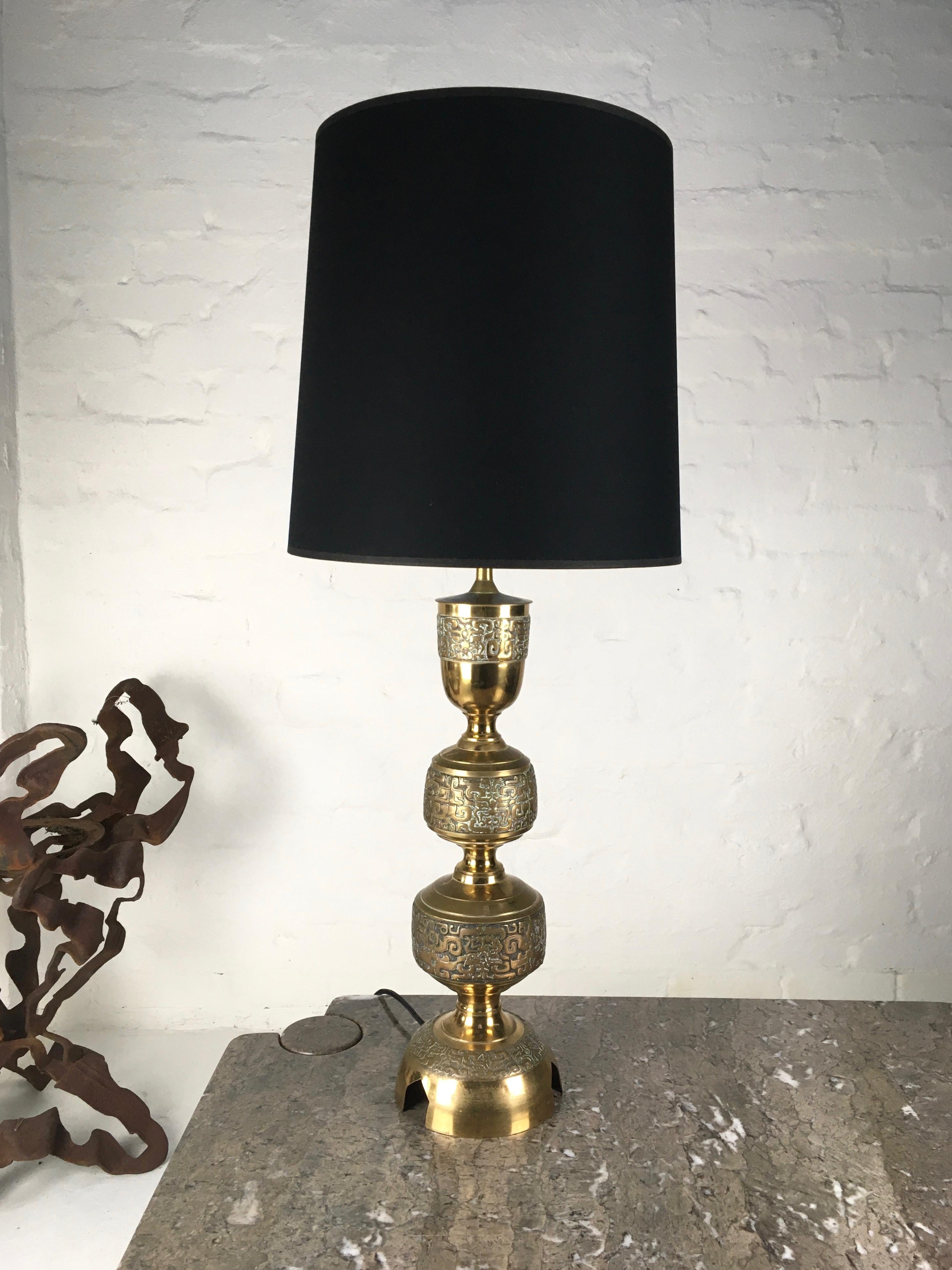 Tall Marbro Brass Lamp, 1960s  In Good Condition In Melbourne, AU