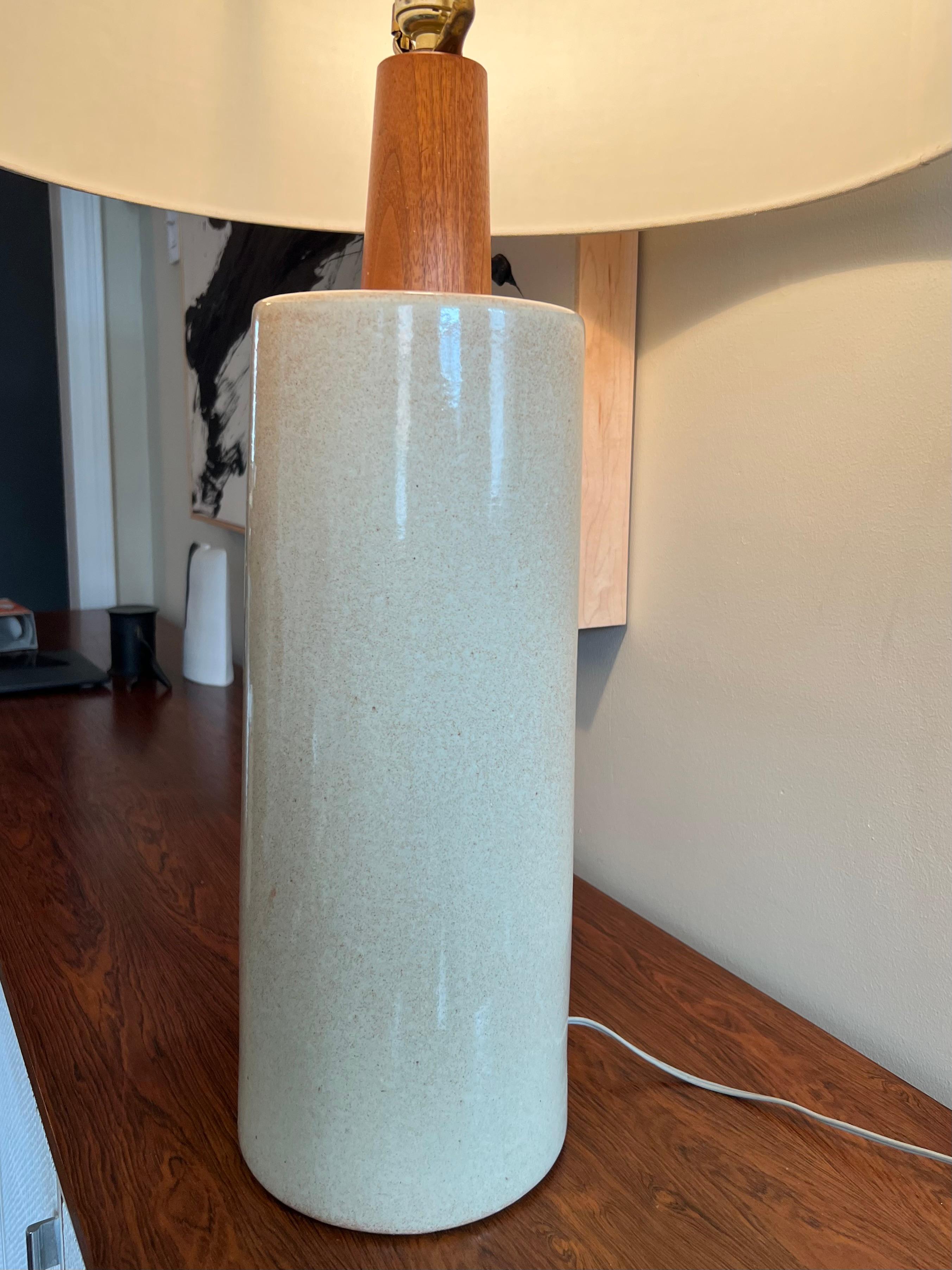 Mid-20th Century Tall Martz Ceramic Table Lamp For Sale