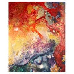 Tall Medium Scale Painting by Artist Cabe Booth