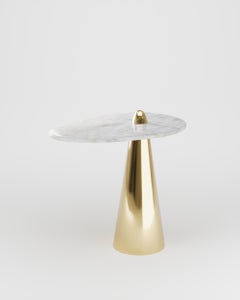 Tall Metal Brass Rino I Side Table by Studio Orth