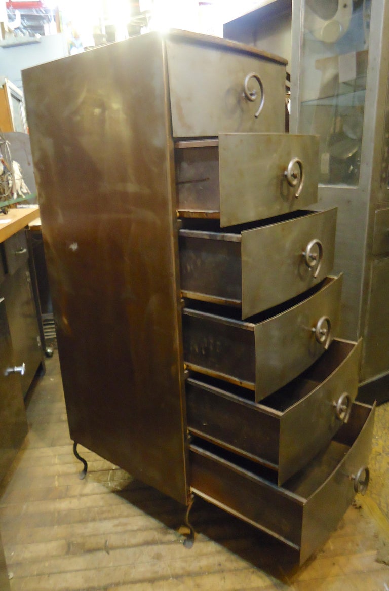 Tall Metal Chest of Drawers For Sale at 1stDibs tall metal chest of