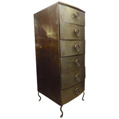Tall Metal Chest of Drawers