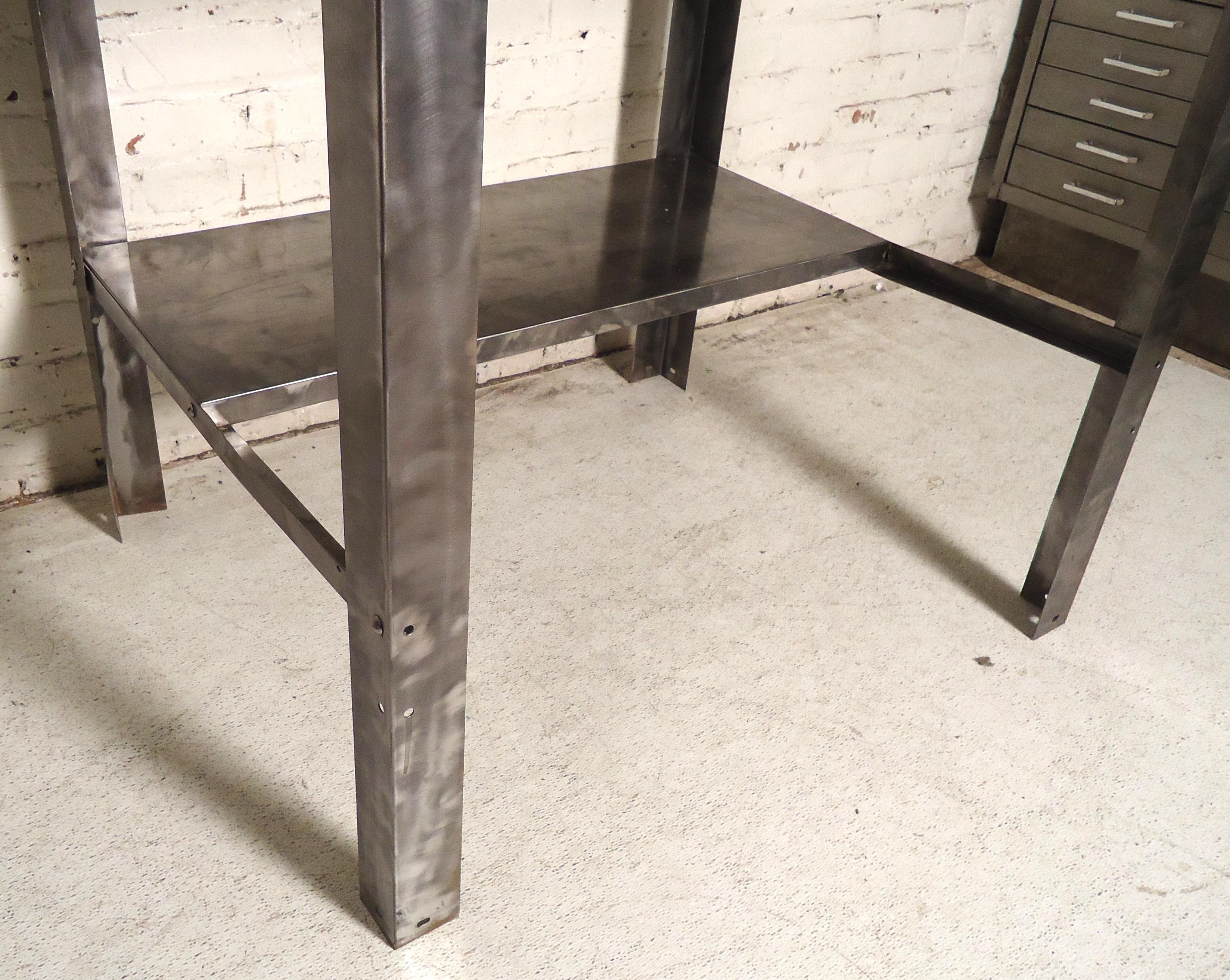 Tall Metal Drafting Table In Good Condition In Brooklyn, NY