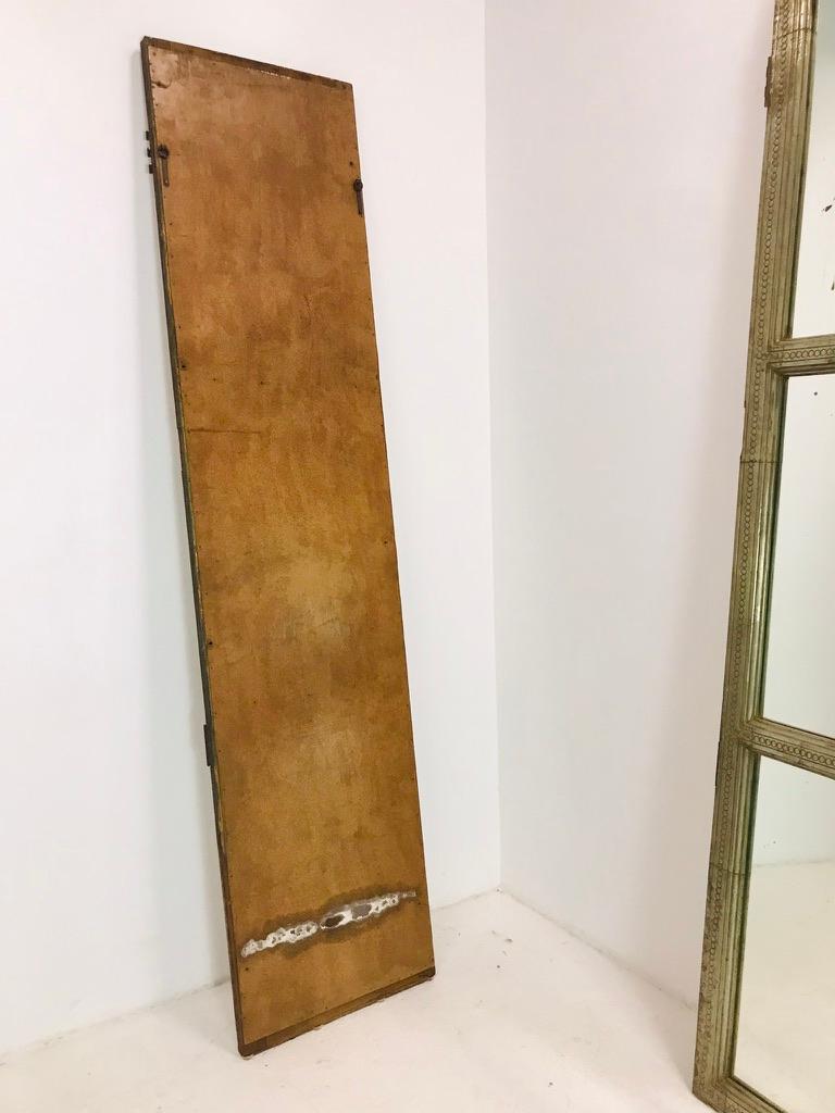 Tall Metal Wrapped Mirror Panels For Sale 5
