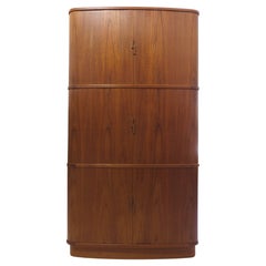 Tall Mid-century Corner Cabinet of Teak, Danish