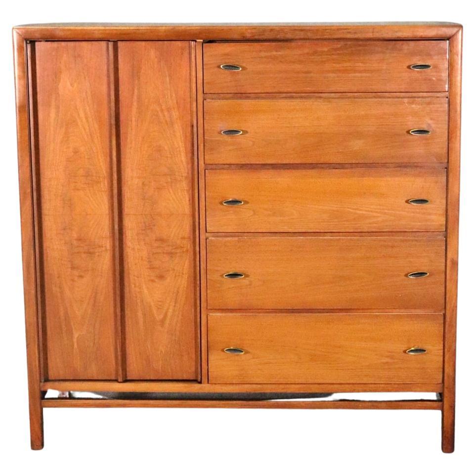 Tall Mid-Century Gentleman's Chest For Sale