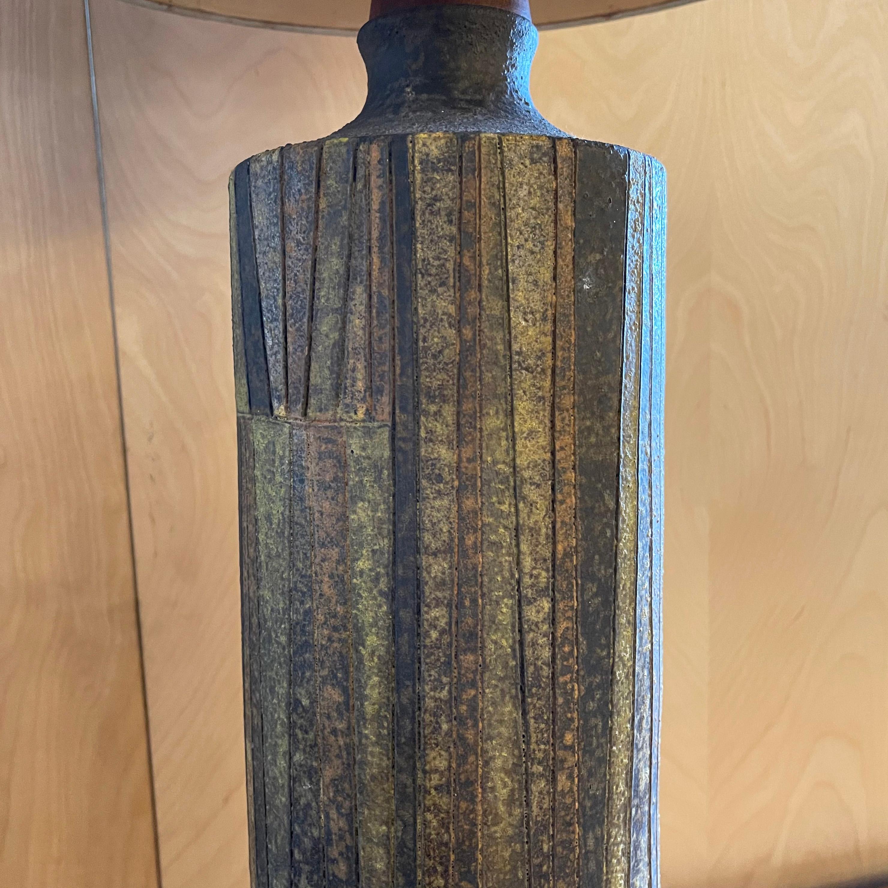 Ceramic Tall Mid-Century Modern Art Pottery Table Lamp