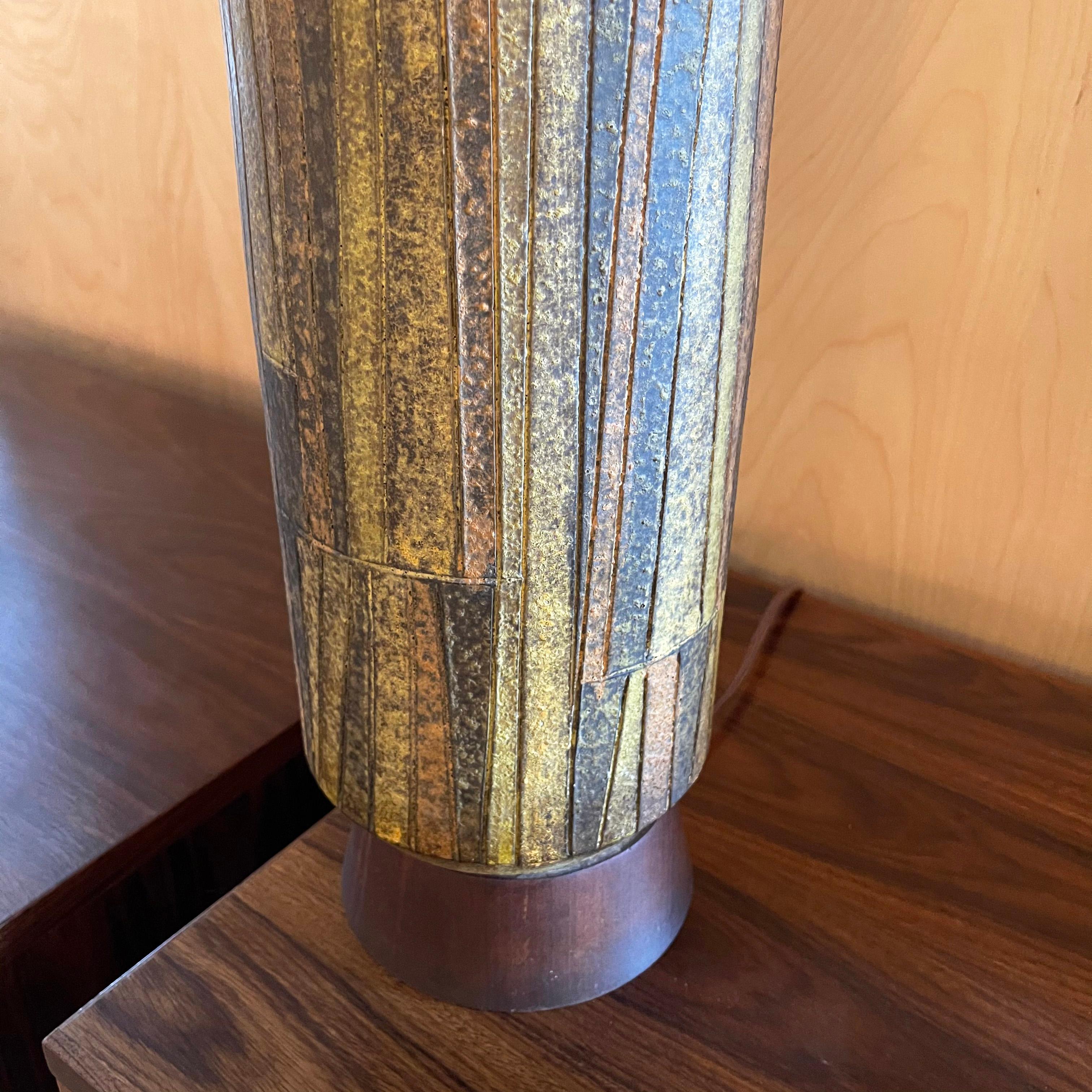 Tall Mid-Century Modern Art Pottery Table Lamp 2