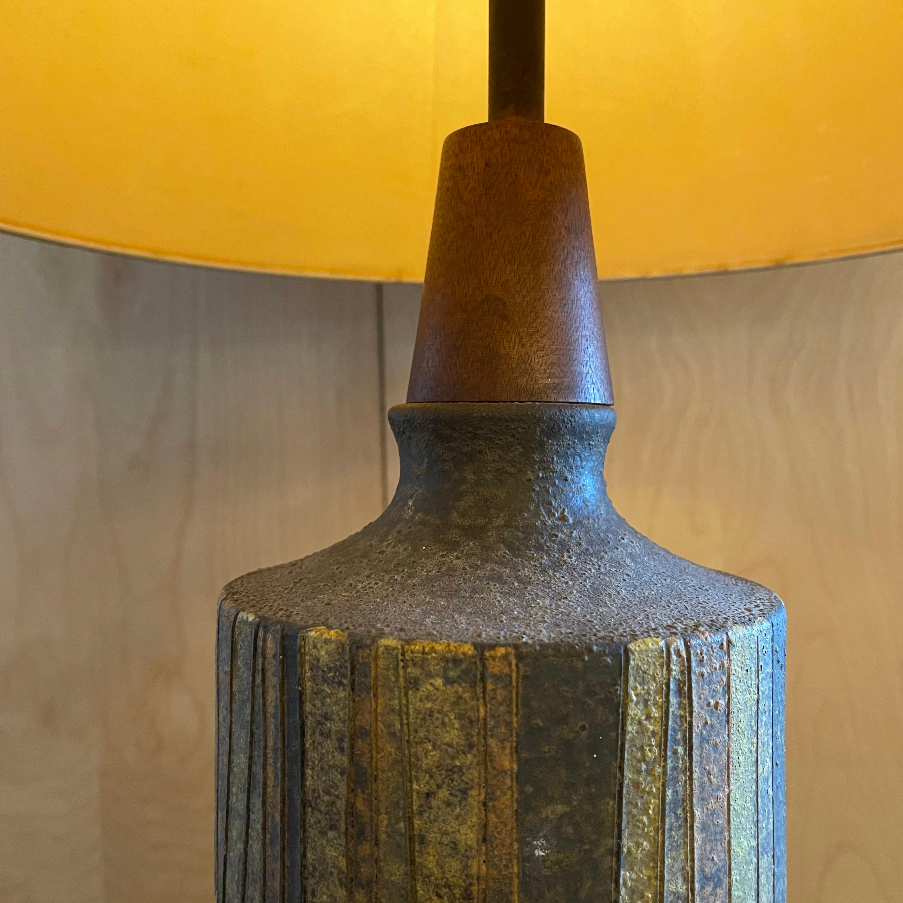 Tall Mid-Century Modern Art Pottery Table Lamp 3