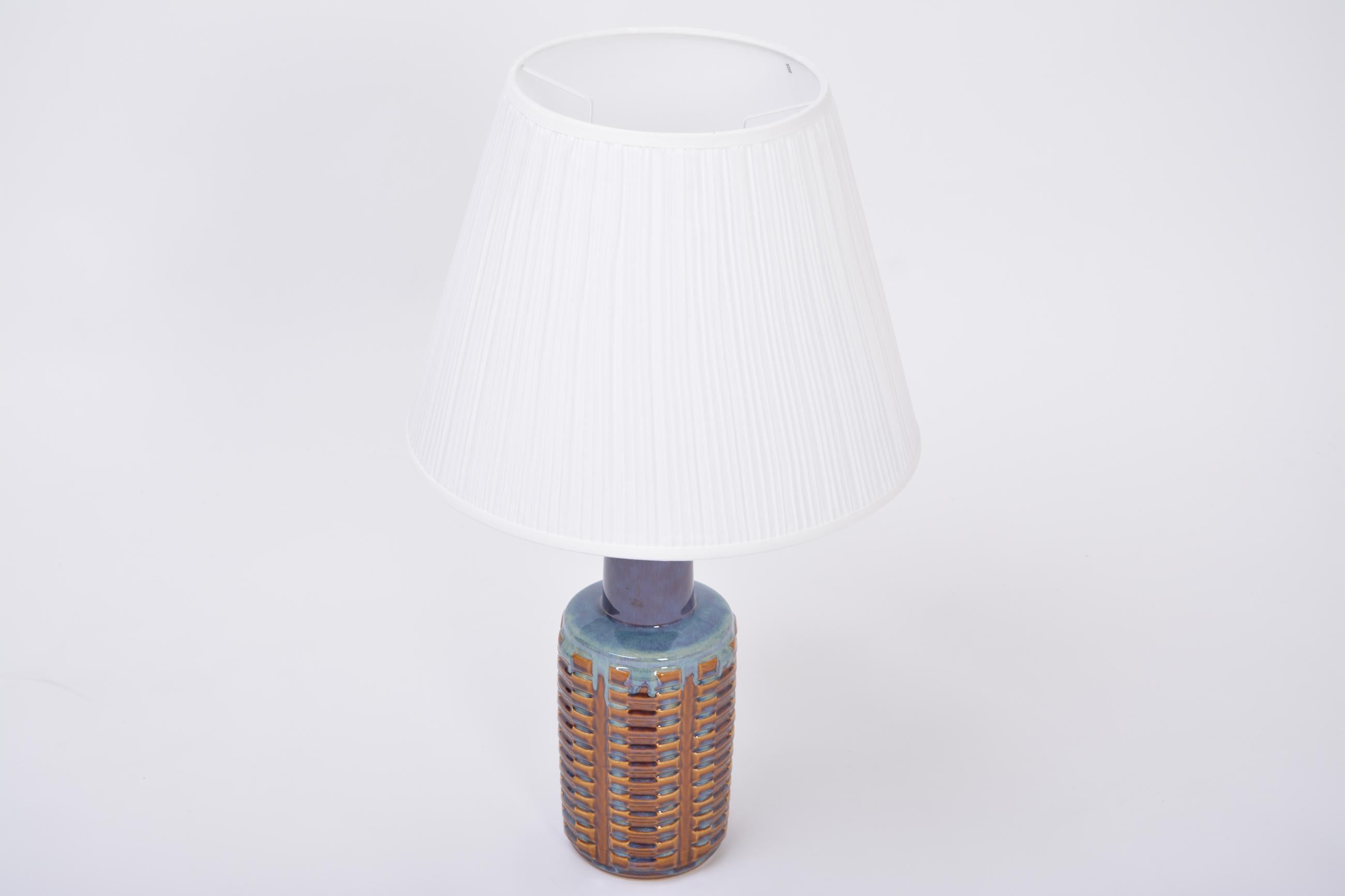 Danish Tall Mid-Century Modern Ceramic table lamp by Einar Johansen for Soholm