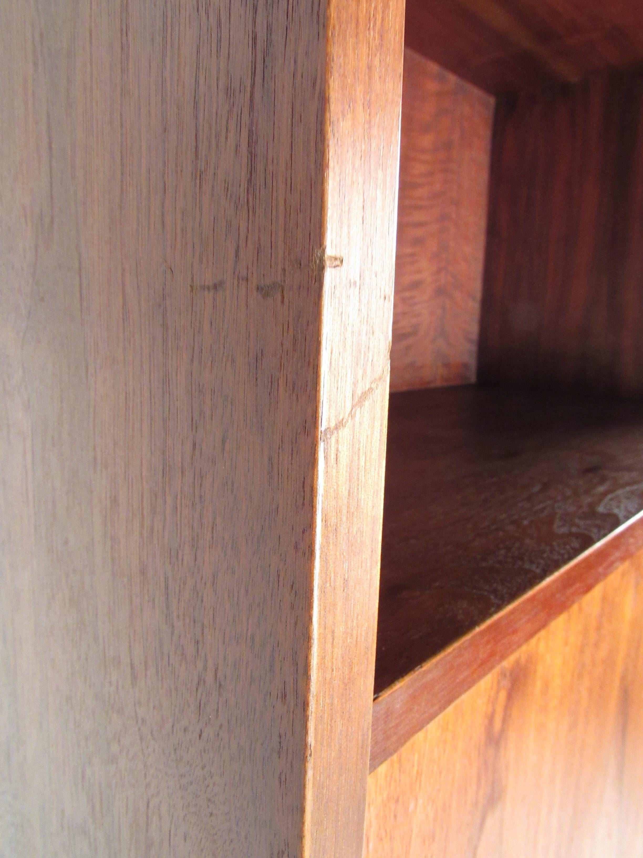 Tall Mid-Century Modern Walnut Armoire 6