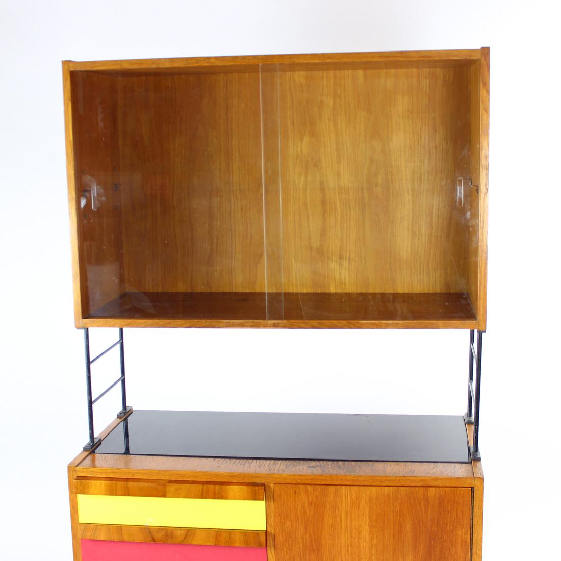Tall Mid-Century Sideboard, Czechoslovakia, 1960s For Sale 3