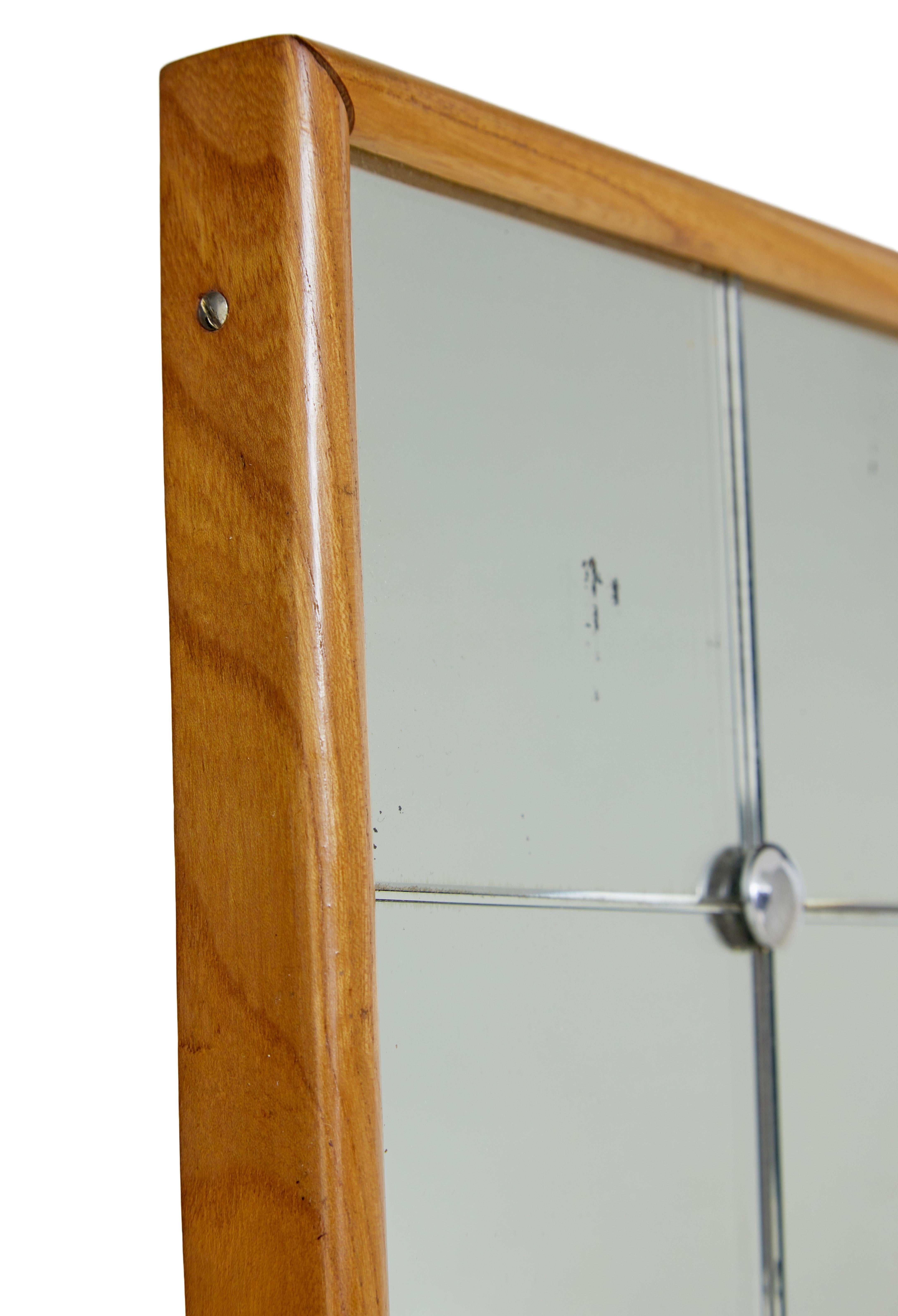 Espejo alto de pared sueco de arlequín de mediados de siglo Sueco en venta