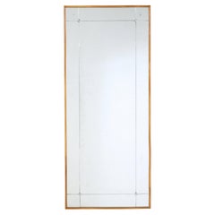 Grand miroir mural arlequin suédois du milieu du siècle dernier
