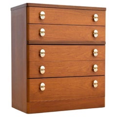 Tall Mid Century Teak Dresser by Stag Furniture