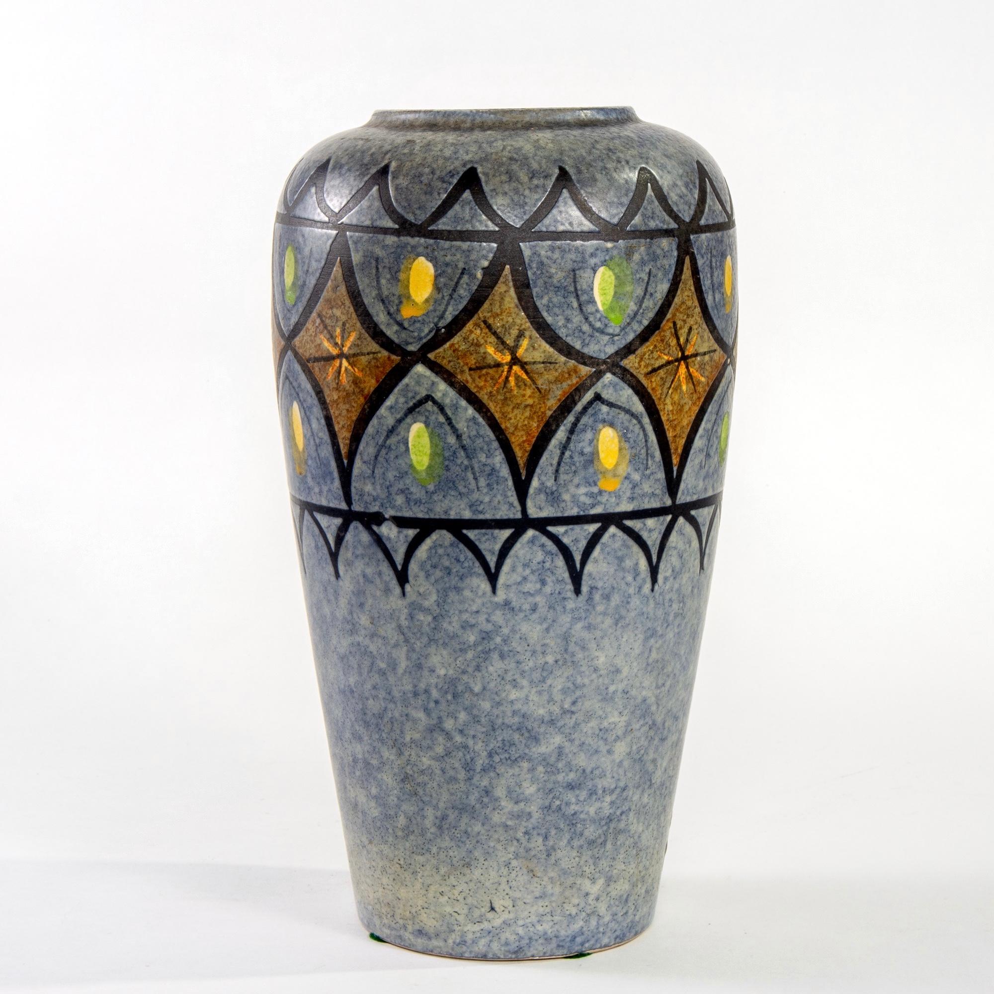 Große westdeutsche Vase aus der Mitte des Jahrhunderts (Moderne der Mitte des Jahrhunderts) im Angebot