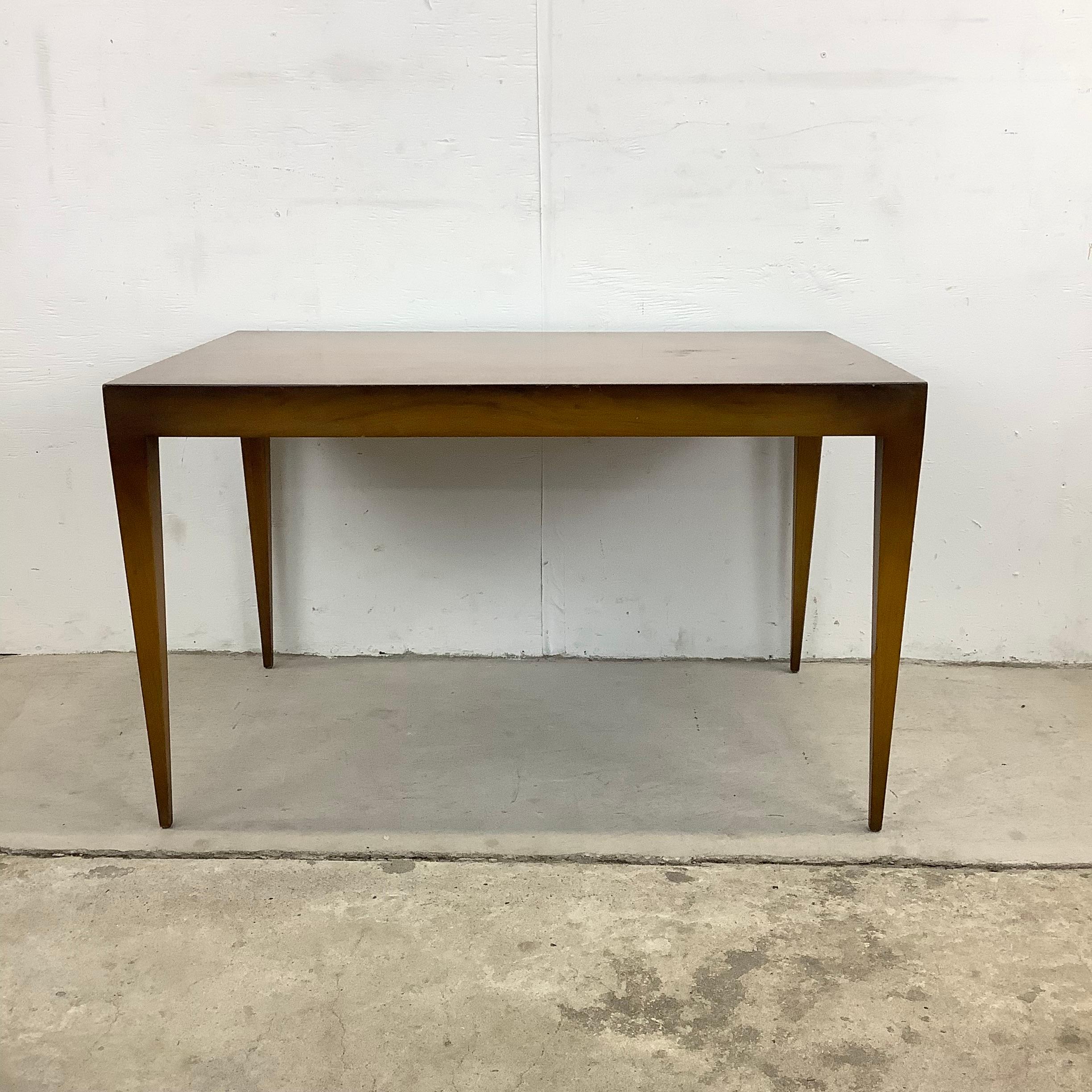 Wood Tall Mid-Century End Table For Sale
