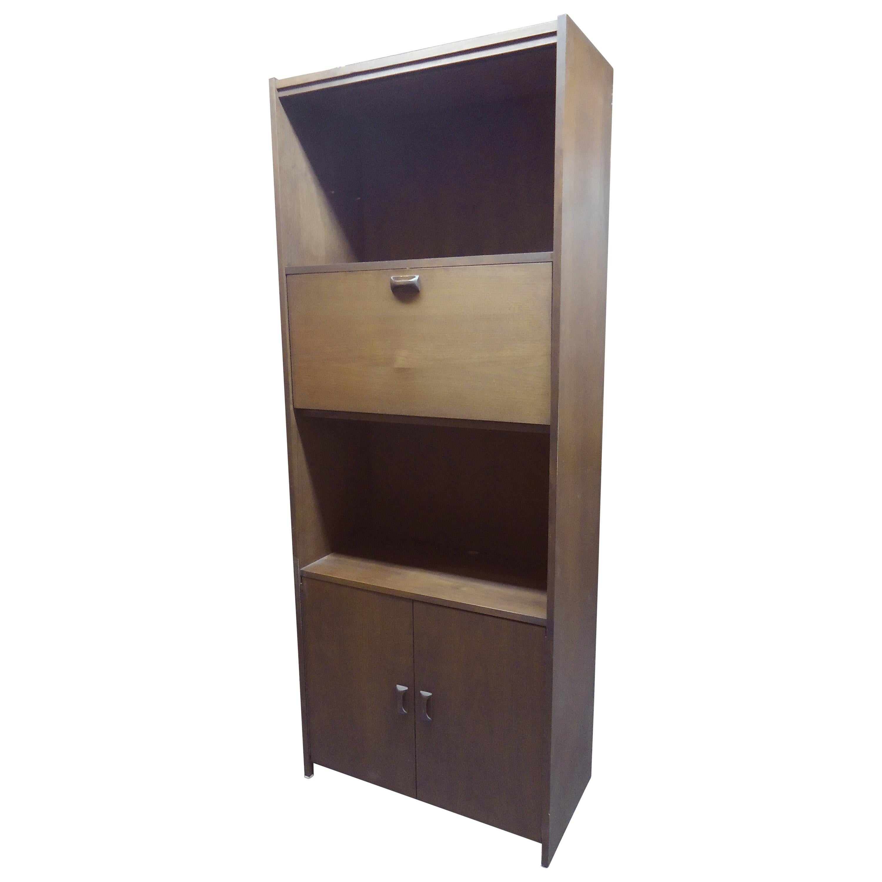 Tall Midcentury Bookcase '1 of 3' For Sale