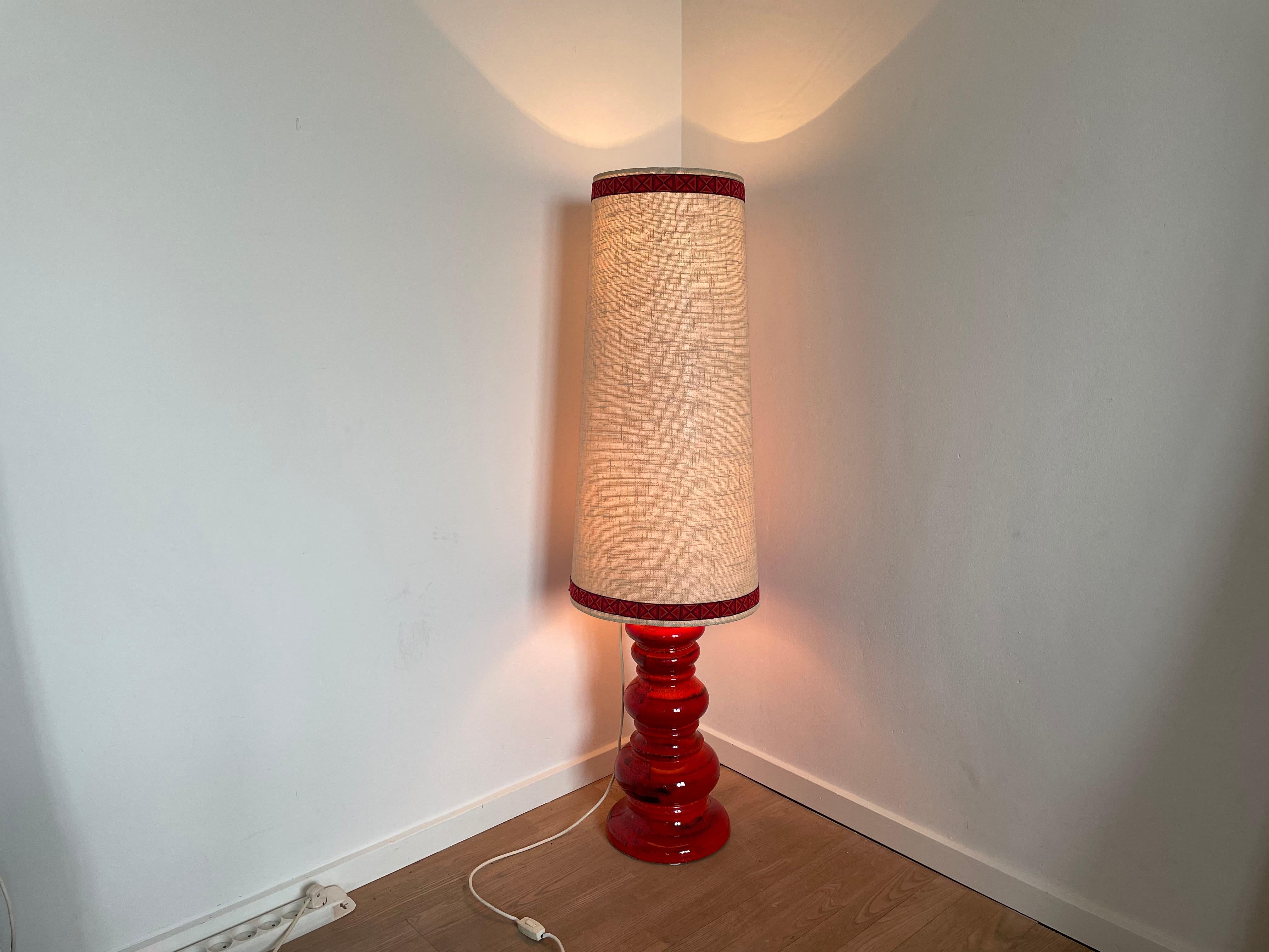 tall vintage lamp shade