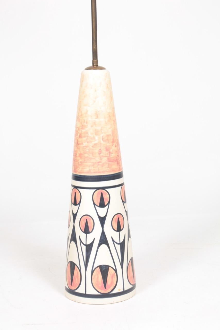 Mid-20th Century Tall Midcentury Danish Design Ceramic Floor Lamp by Søholm, 1960s