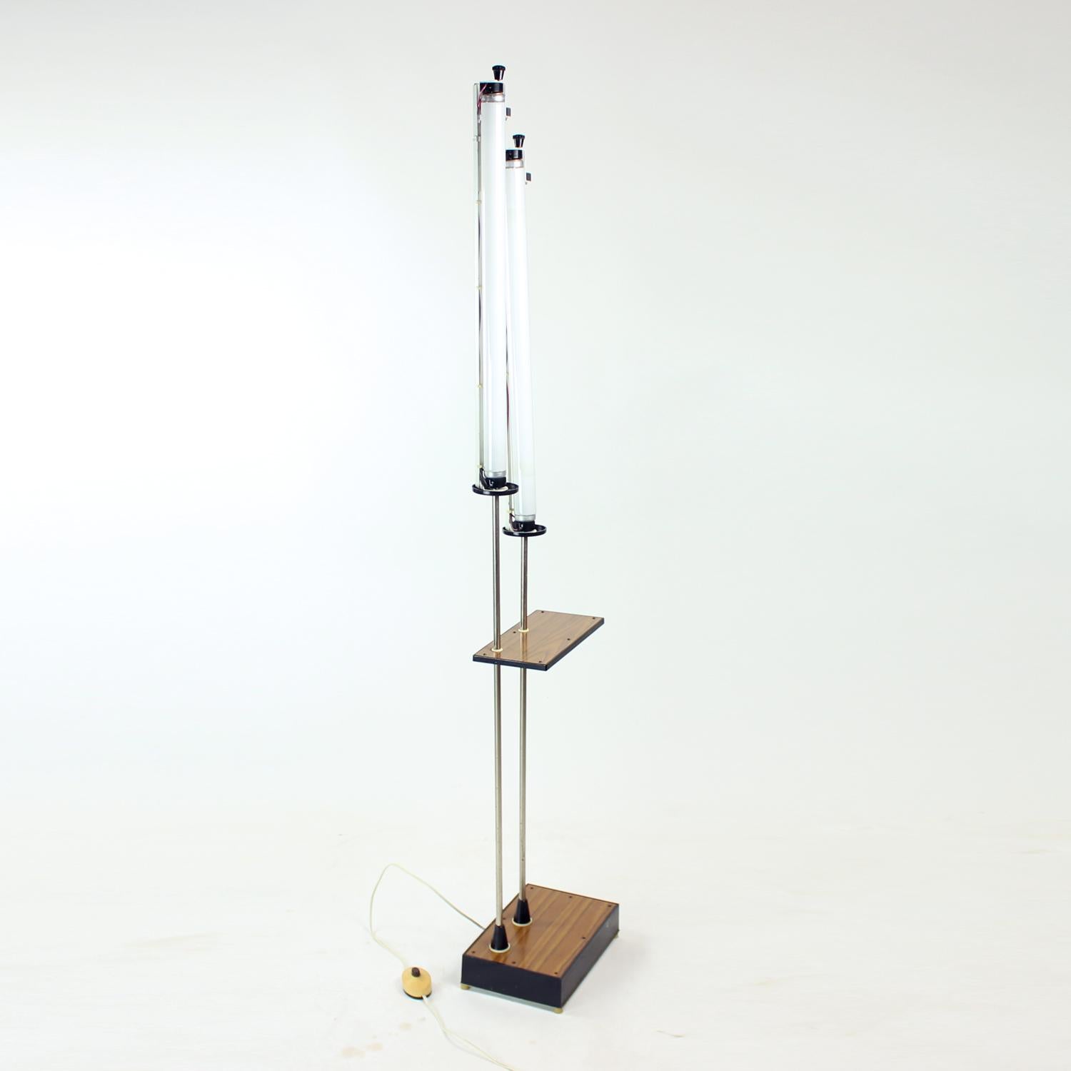 Tall Midcentury Freestanding Light With Neon Lights, Soviet Russian Circa 1960s 7